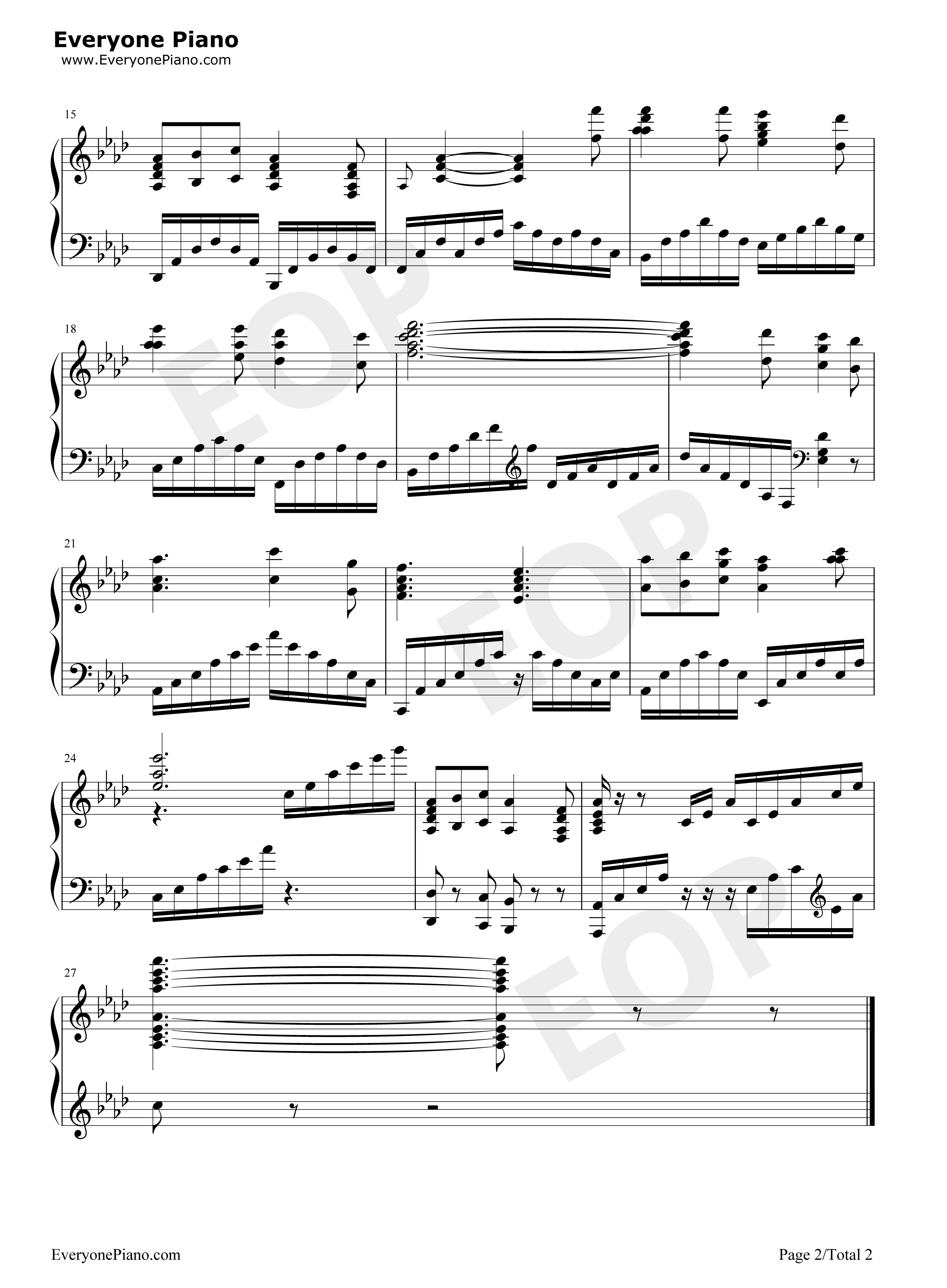 O Mio Babbino Caro钢琴谱-Giacomo Puccini2
