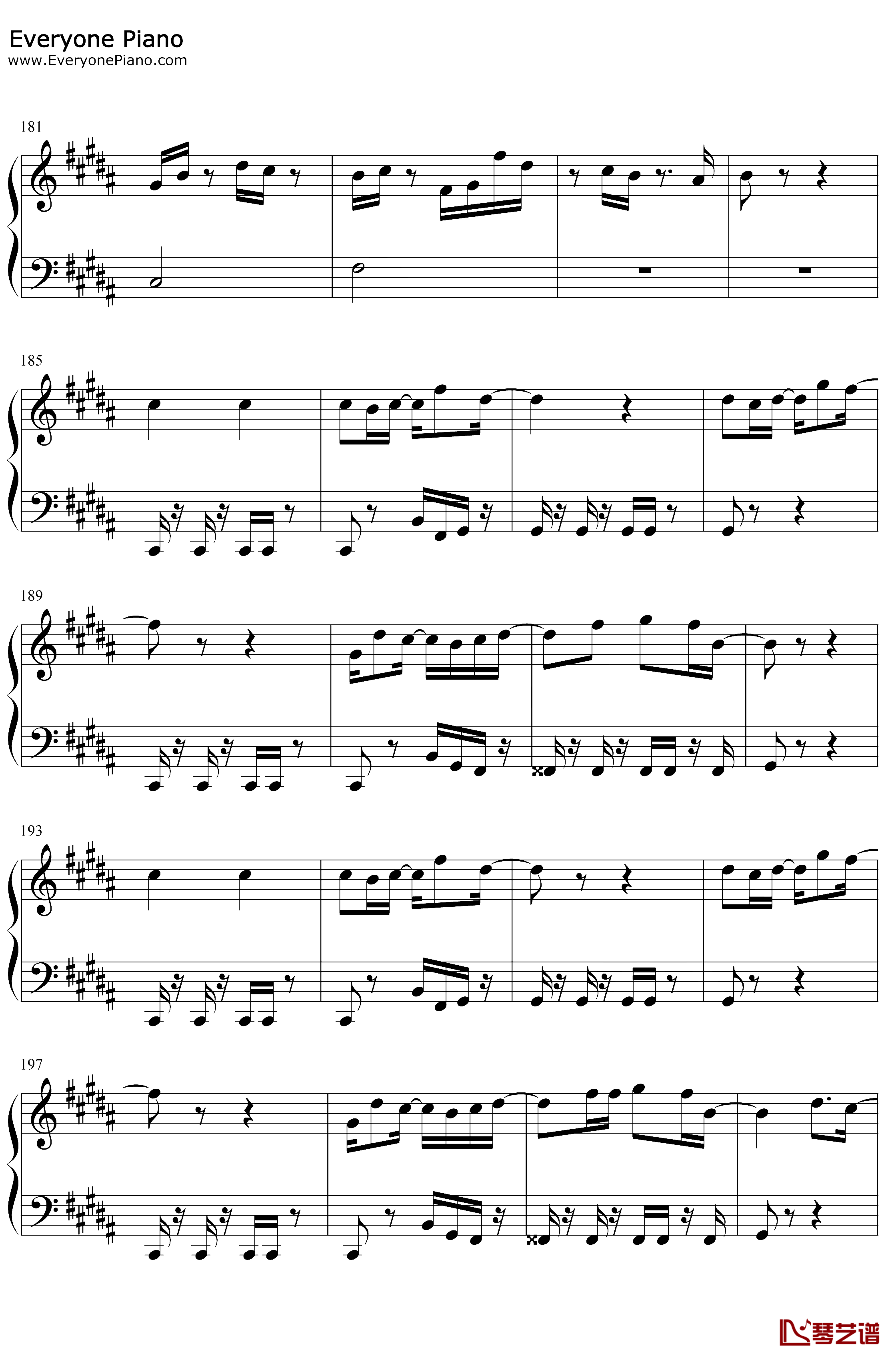 PLACEBO钢琴谱-米津玄師野田洋次郎-米津玄师与野田洋次郎的神仙合作10