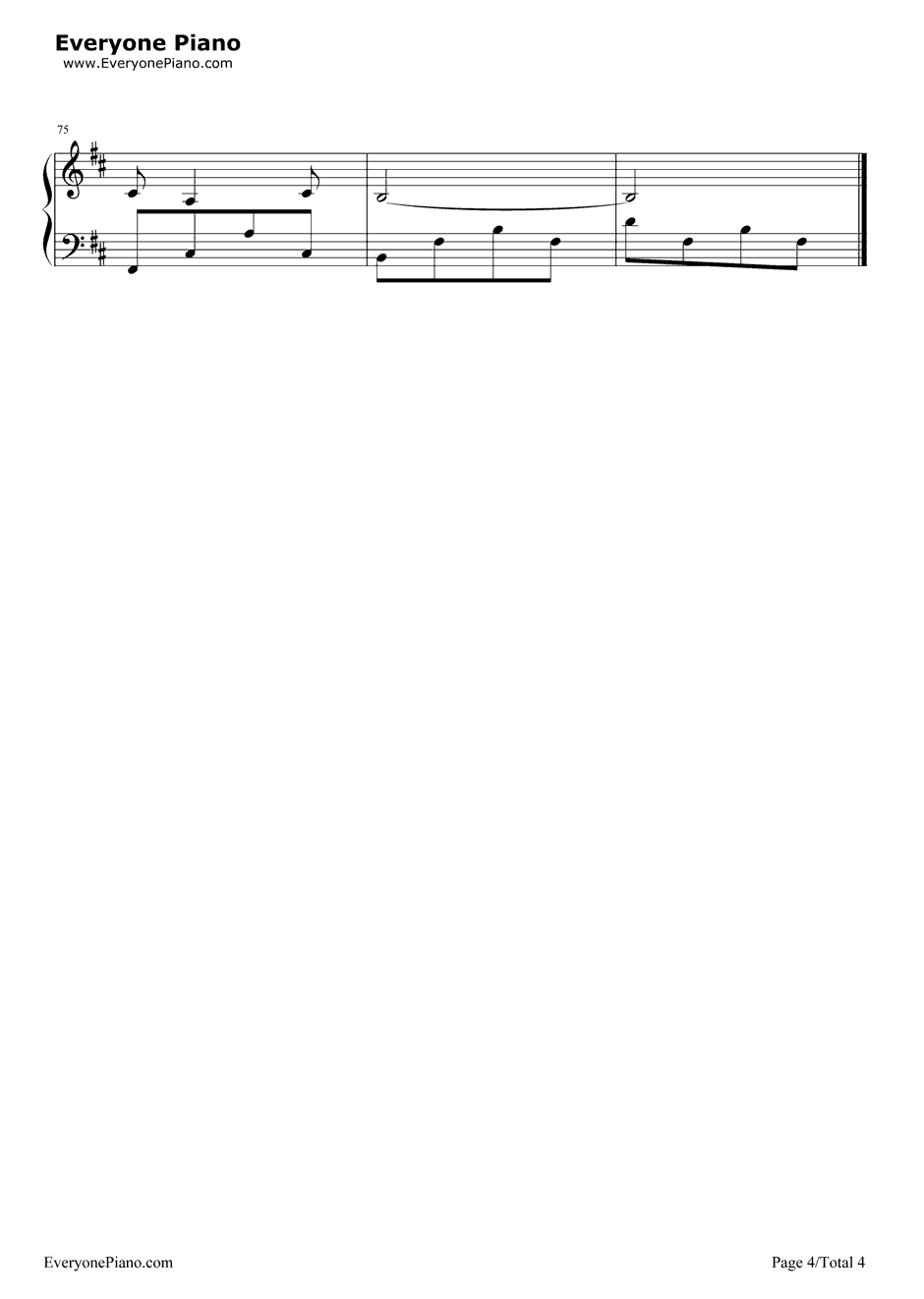 橄榄树钢琴谱-齐豫4