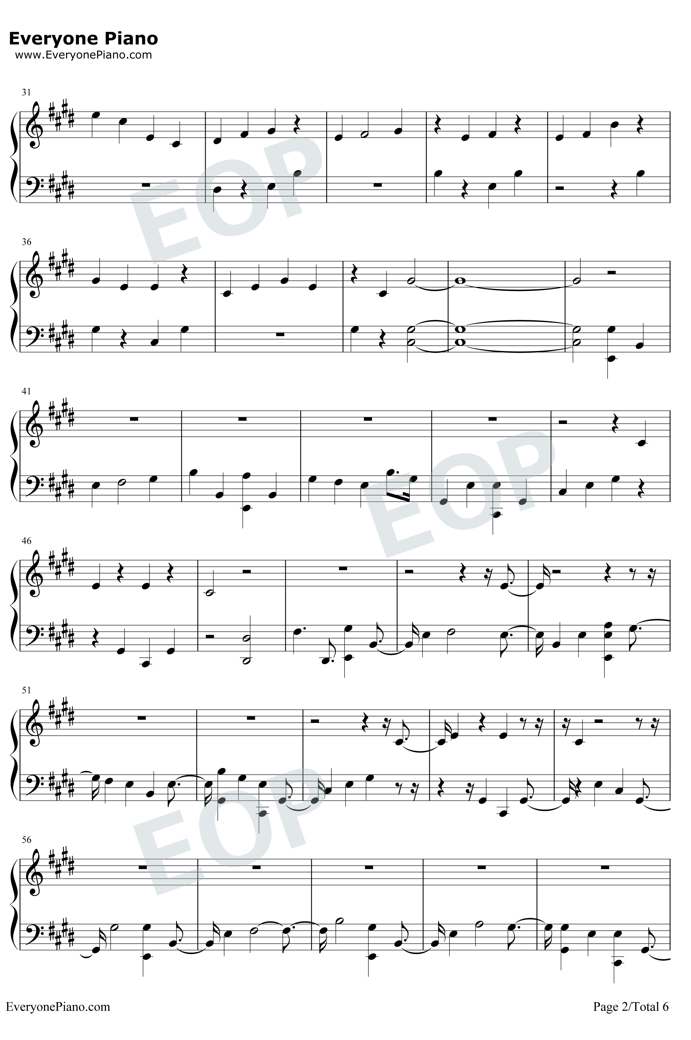 Girls钢琴谱-Rita Ora2