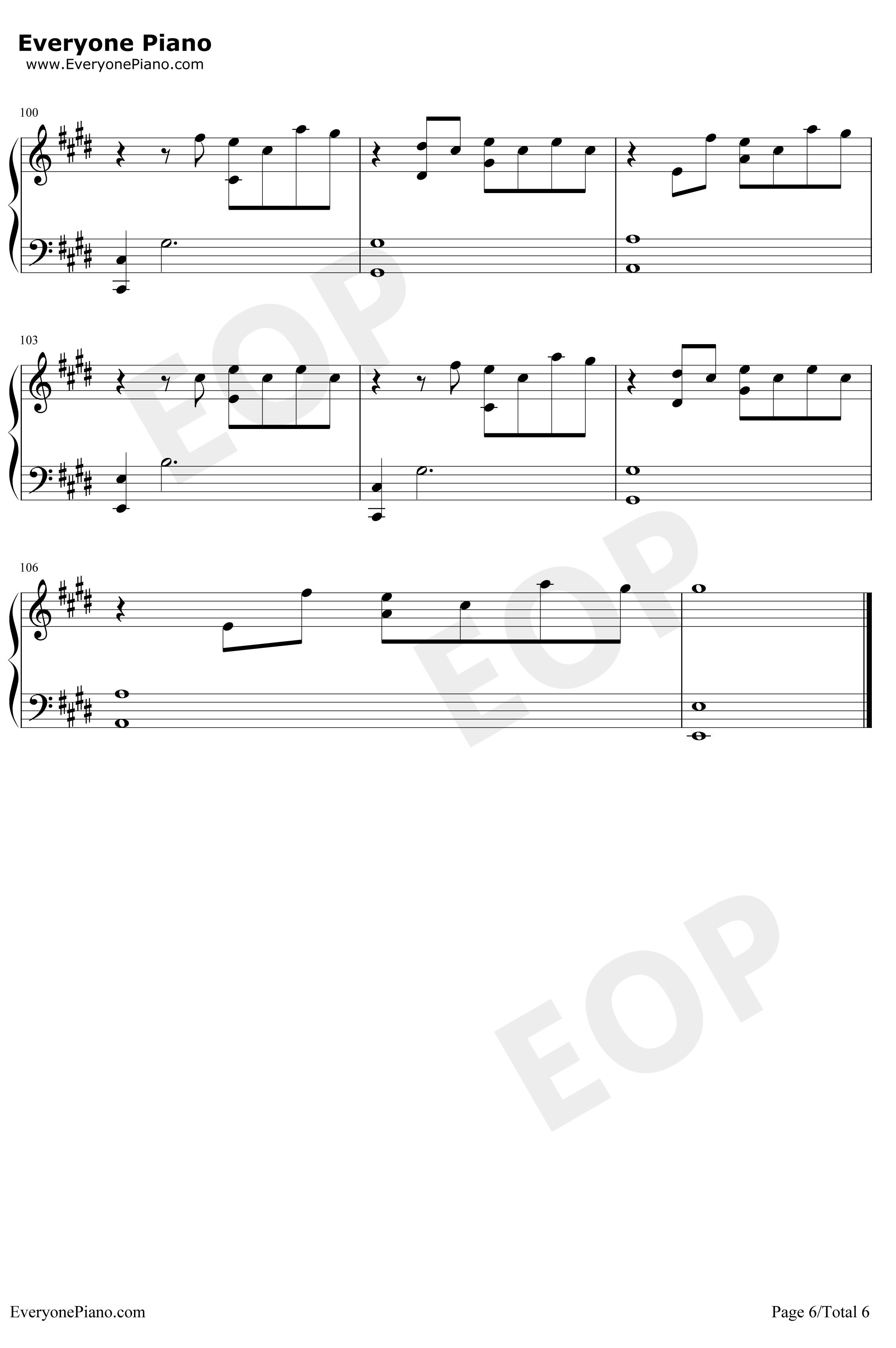 Close to Me钢琴谱-Ellie Goulding Diplo6