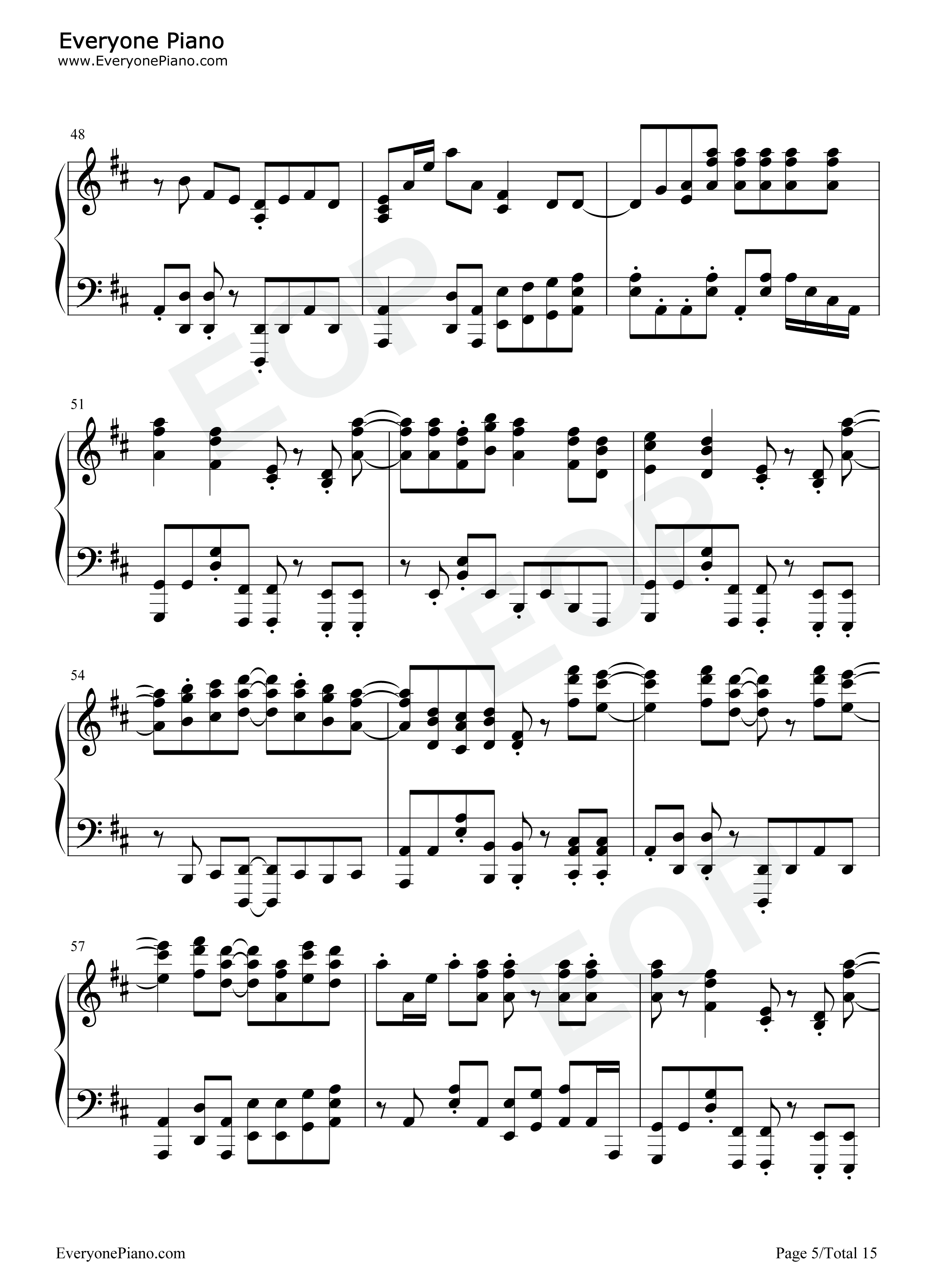 SOUVENIR钢琴谱-BUMP OF CHICKEN5
