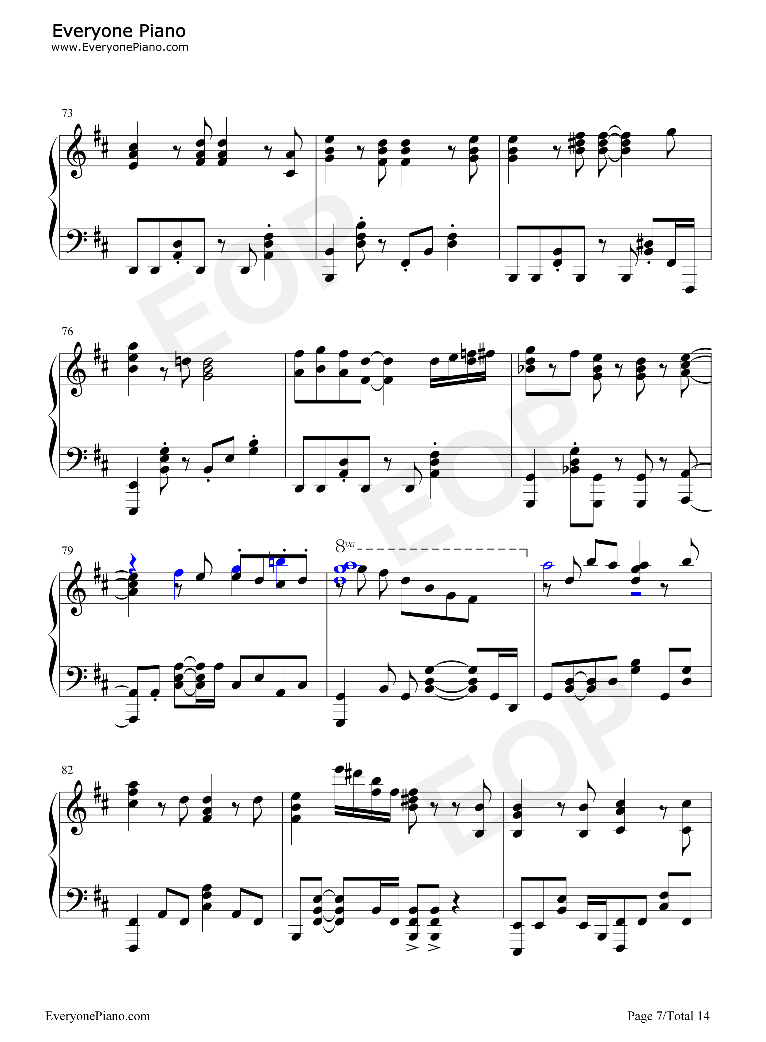 イツカノキオク钢琴谱-和气杏未7