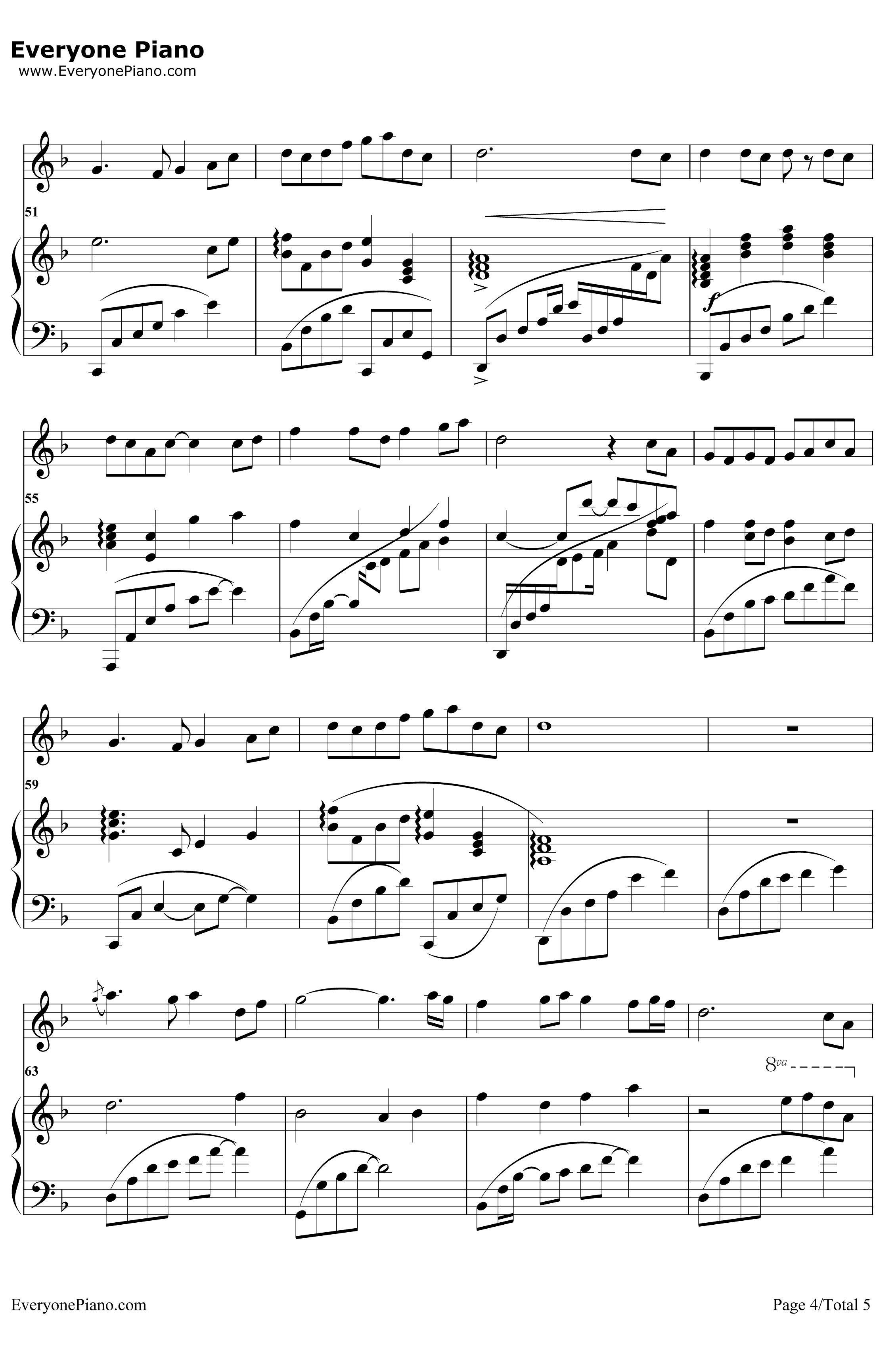 绿野仙踪钢琴谱-陈悦马克-琴箫合奏4