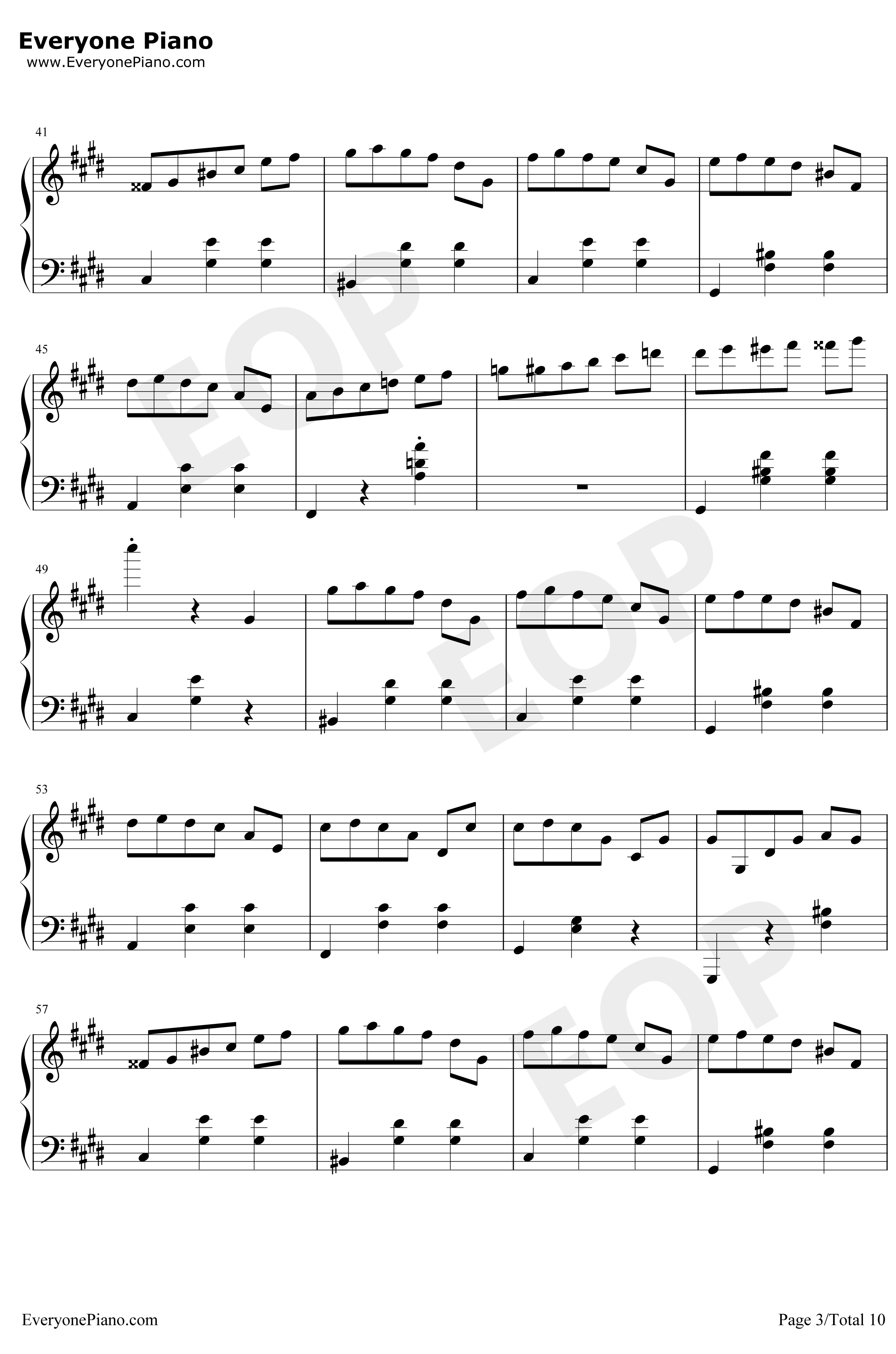 升C小调圆舞曲钢琴谱-肖邦3