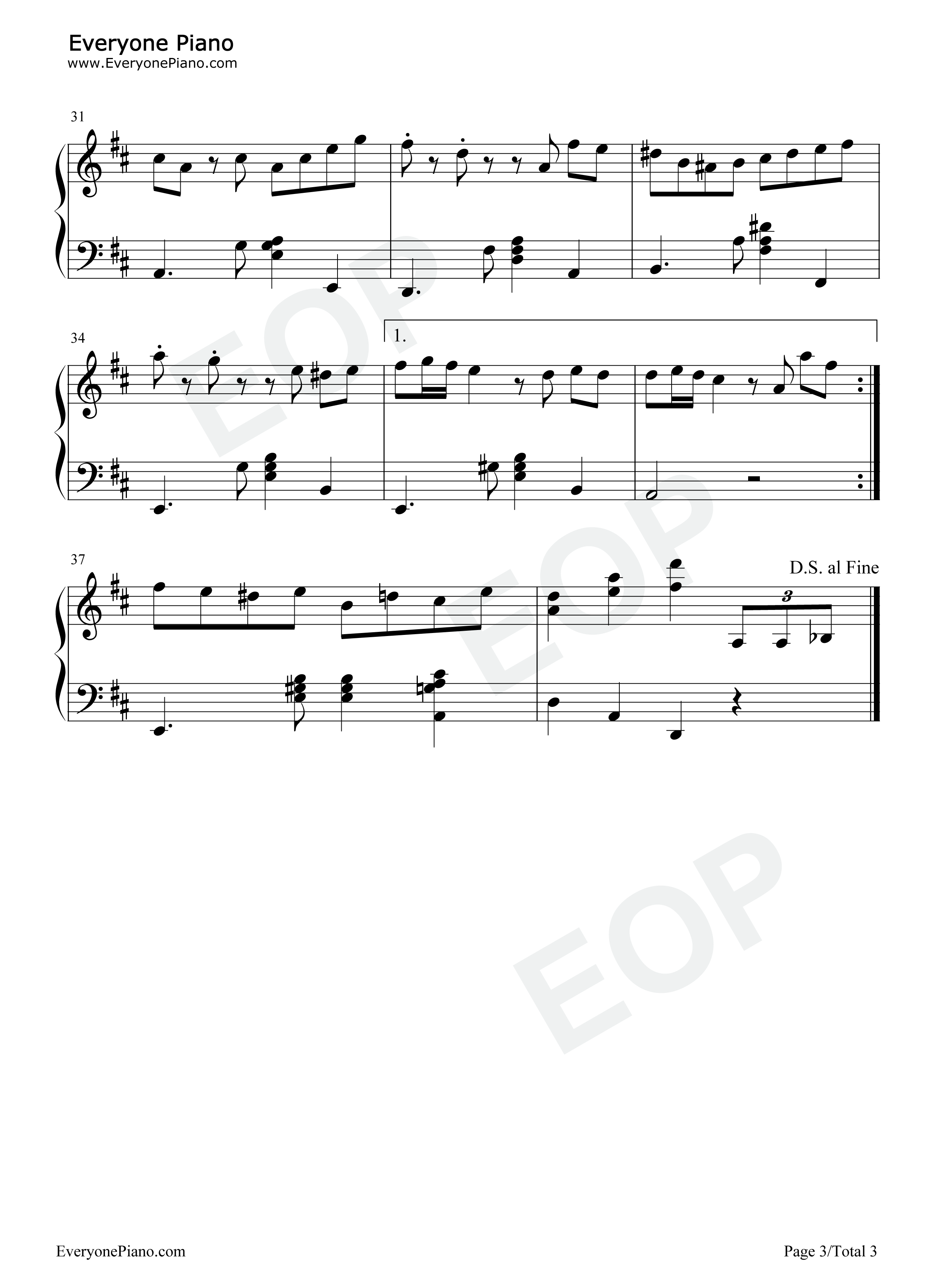 El Choclo钢琴谱-Ángel Villoldo3