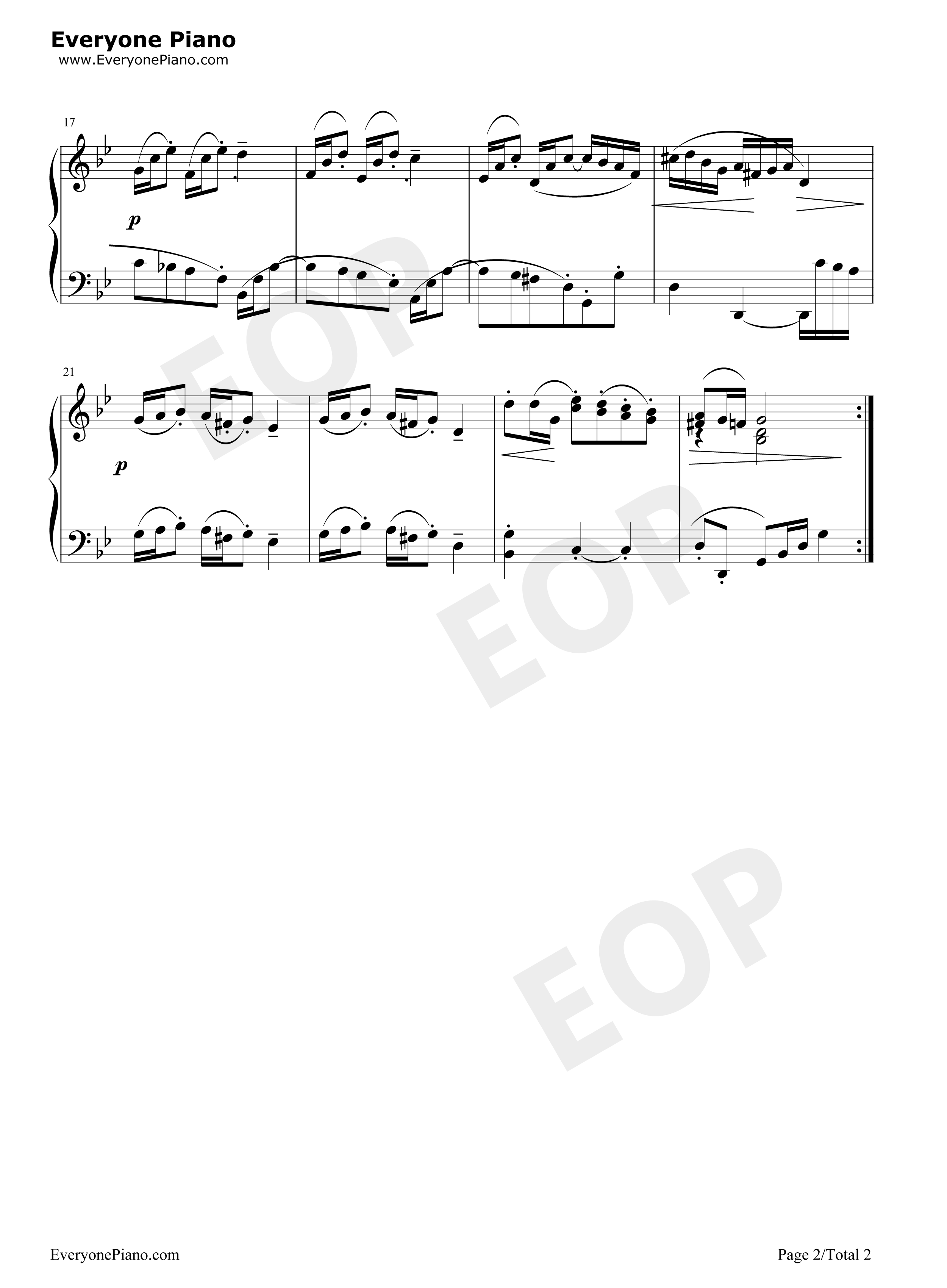 波罗涅兹舞曲 17钢琴谱-巴赫2