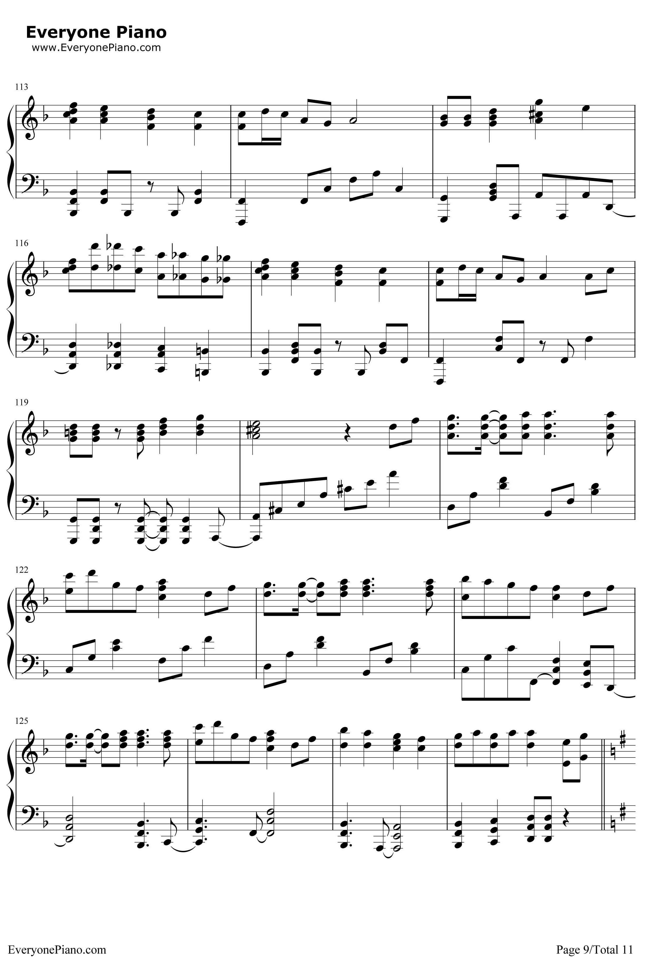 千本樱钢琴谱-触手猴版本-带力度版9