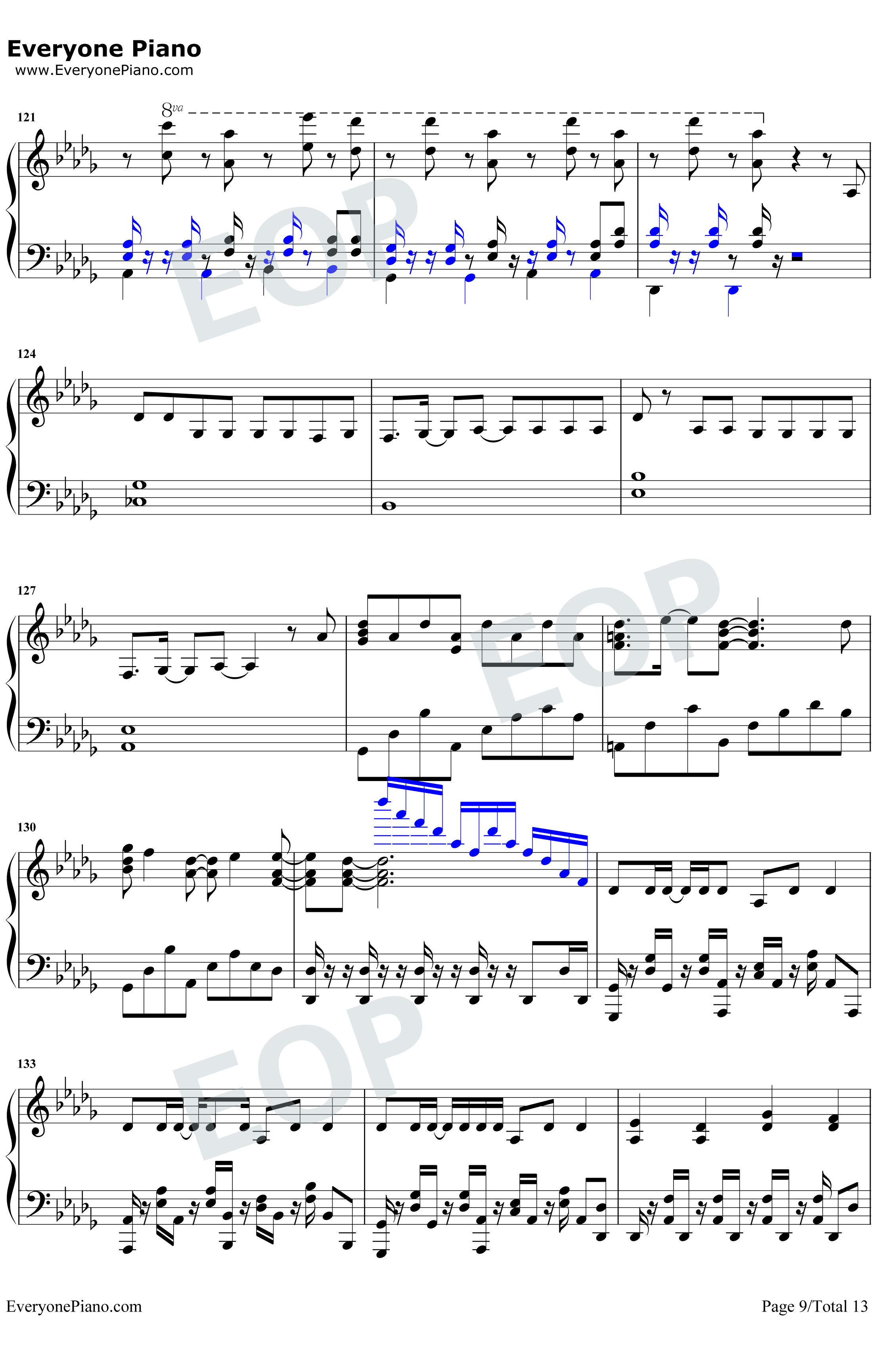 Grand Blue钢琴谱-湘南乃风9