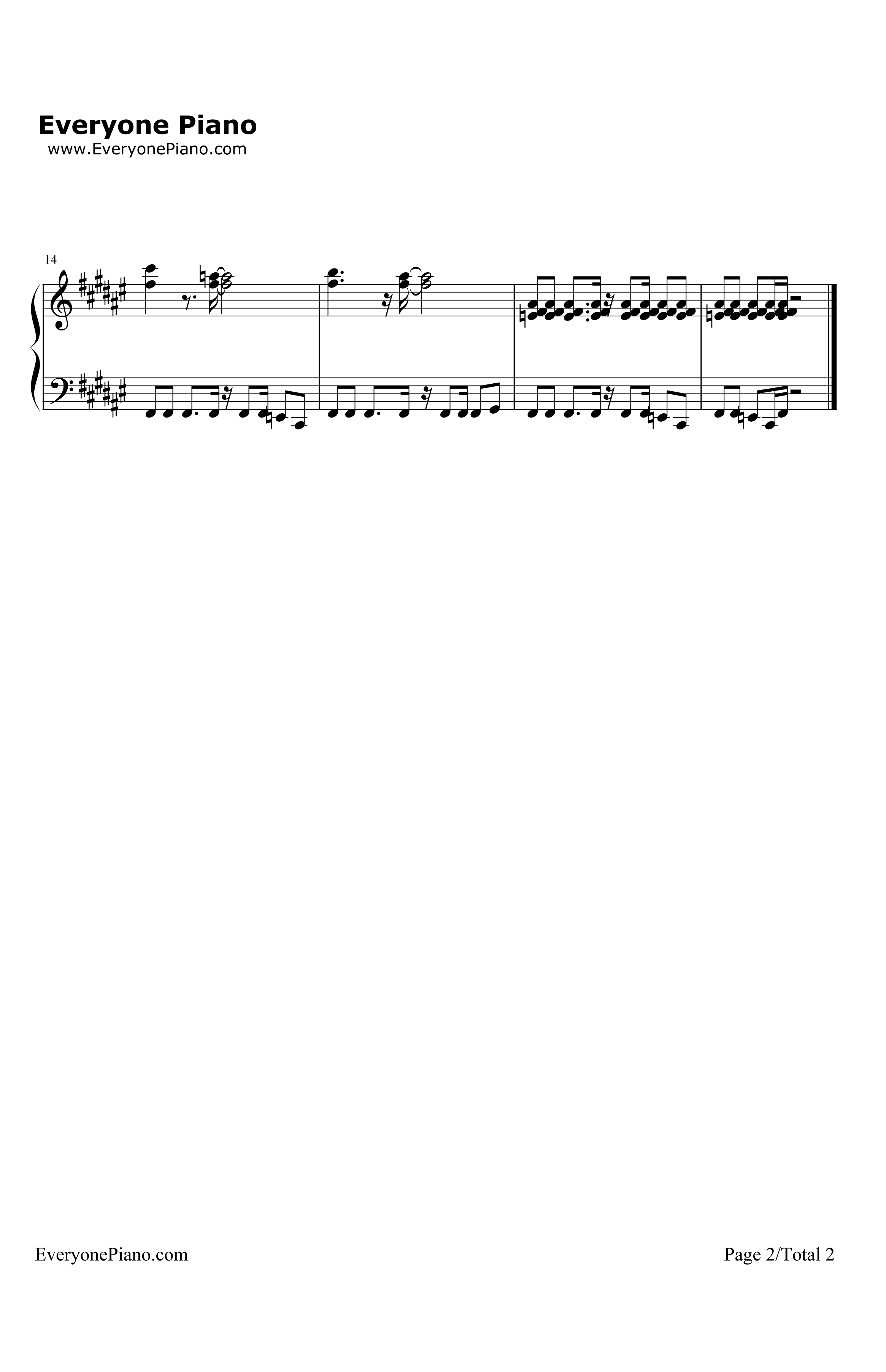 ILoveMe钢琴谱-MeghanTrainor2