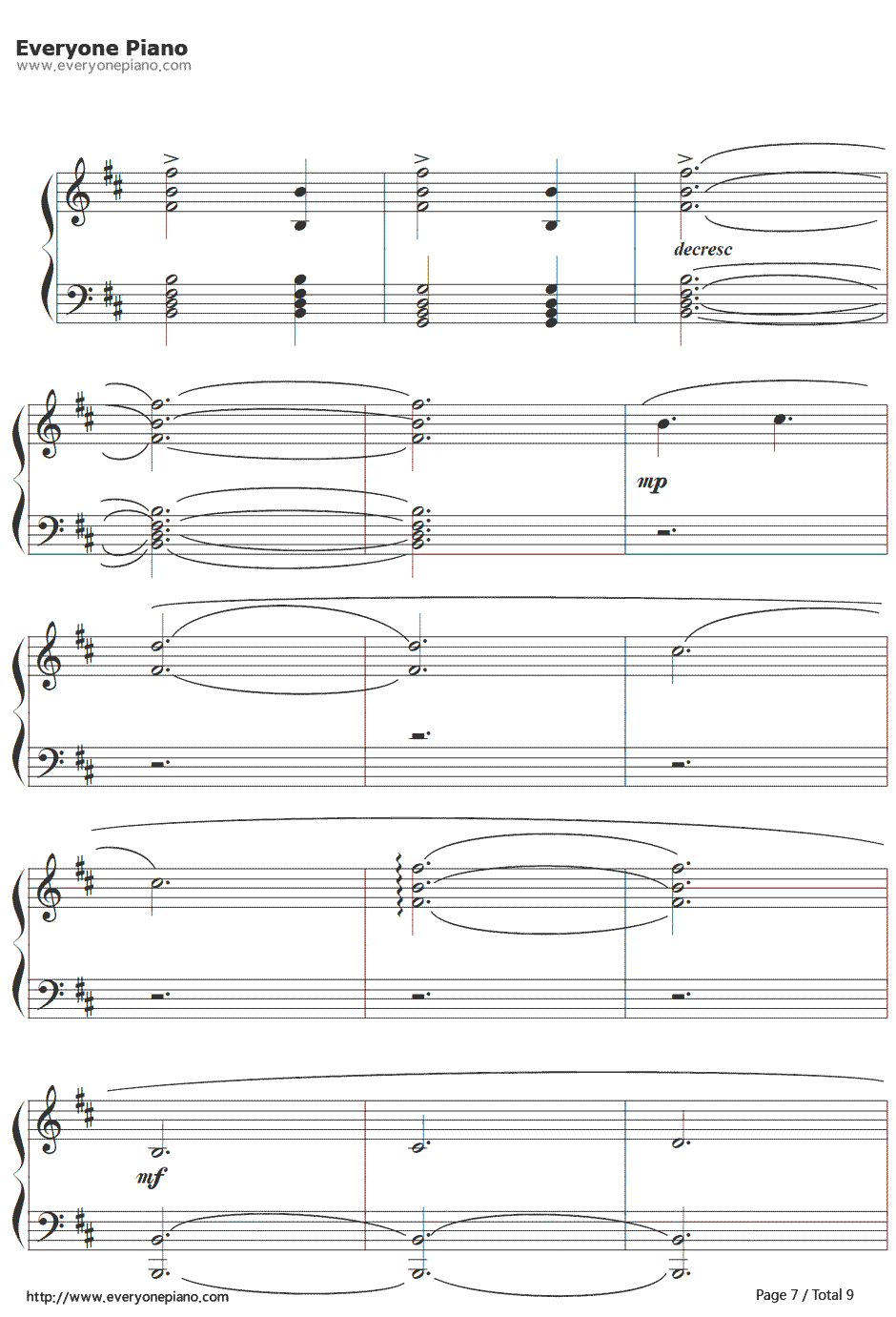 上古卷轴5：天际主题曲钢琴谱-Jeremy Soule7
