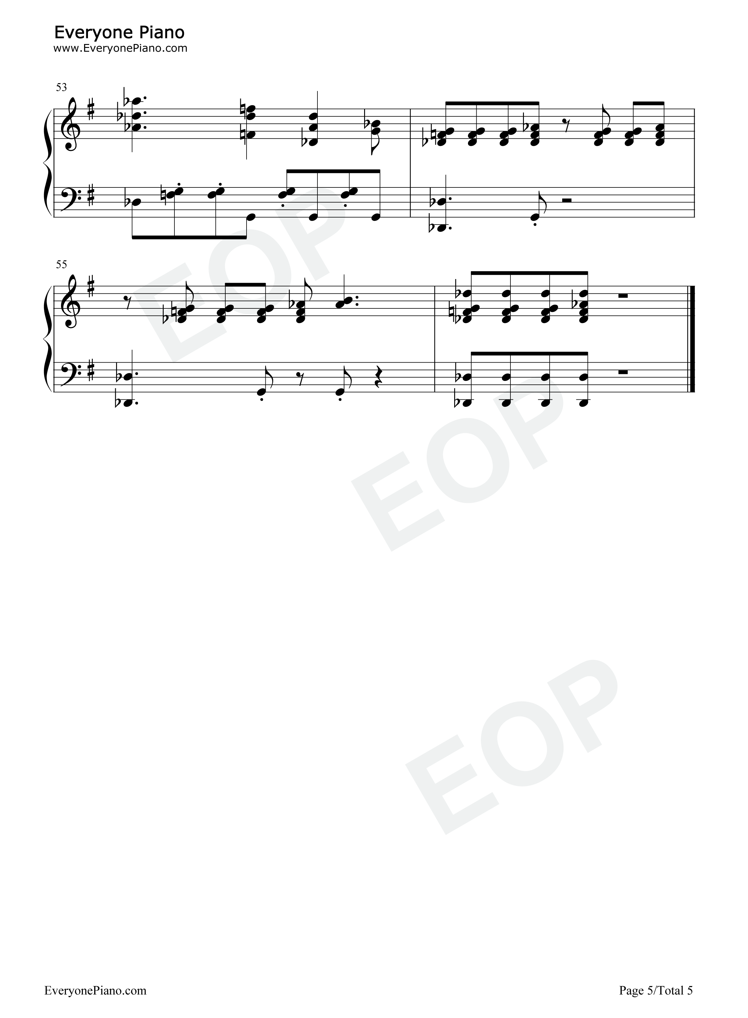 The Simpsons Theme钢琴谱-Danny Elfman5