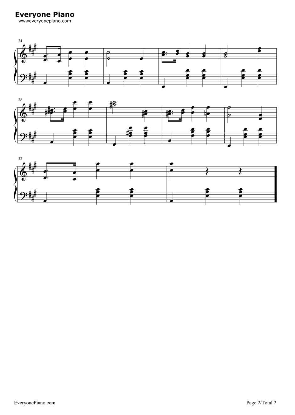 前奏曲钢琴谱-肖邦2