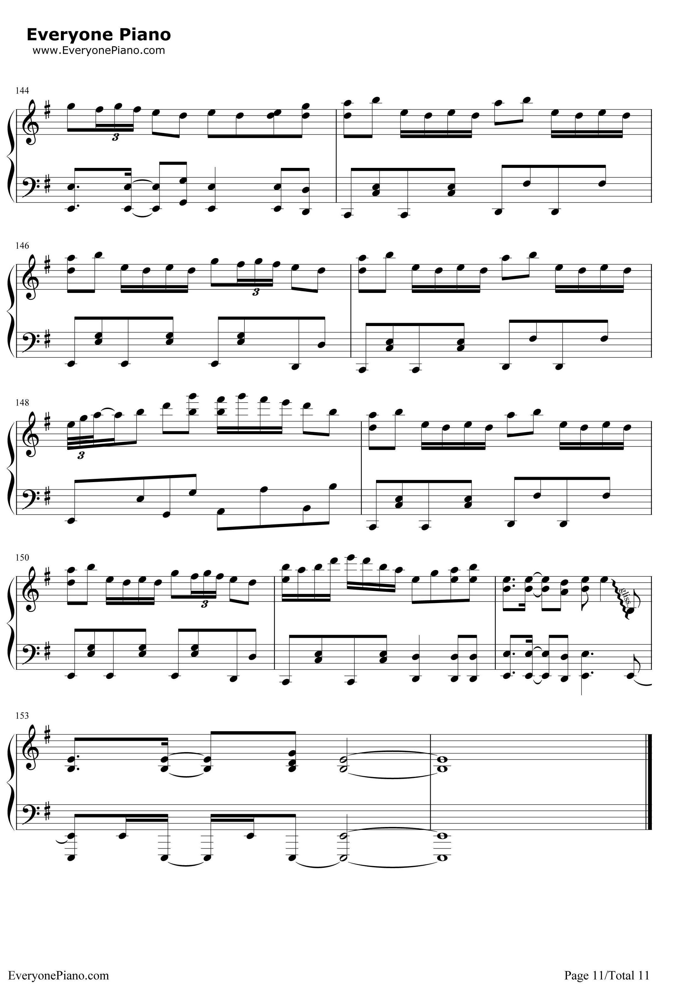 千本樱钢琴谱-触手猴版本-带力度版11