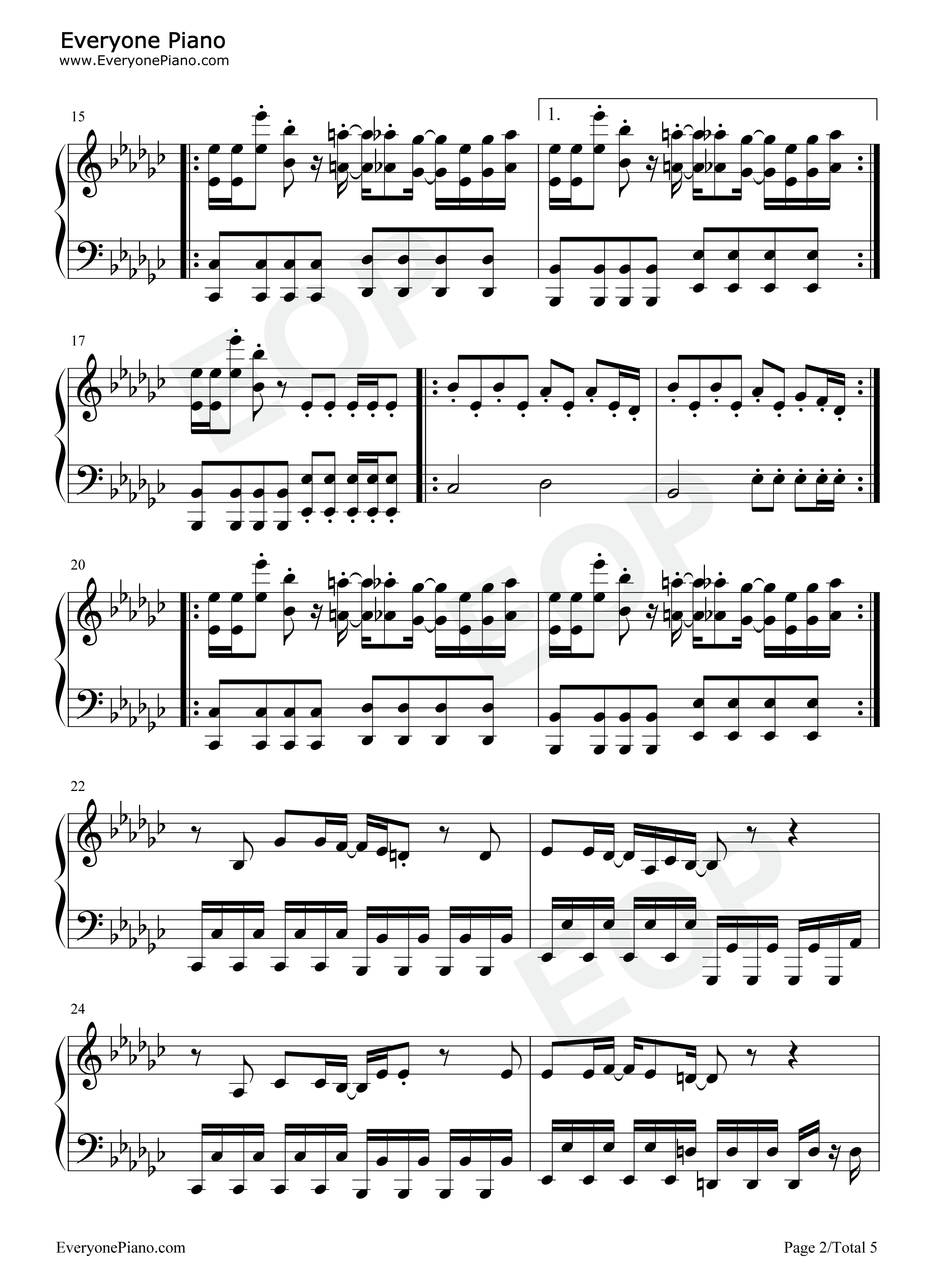 Tokyovania钢琴谱-SharaX Sans Papyrus2