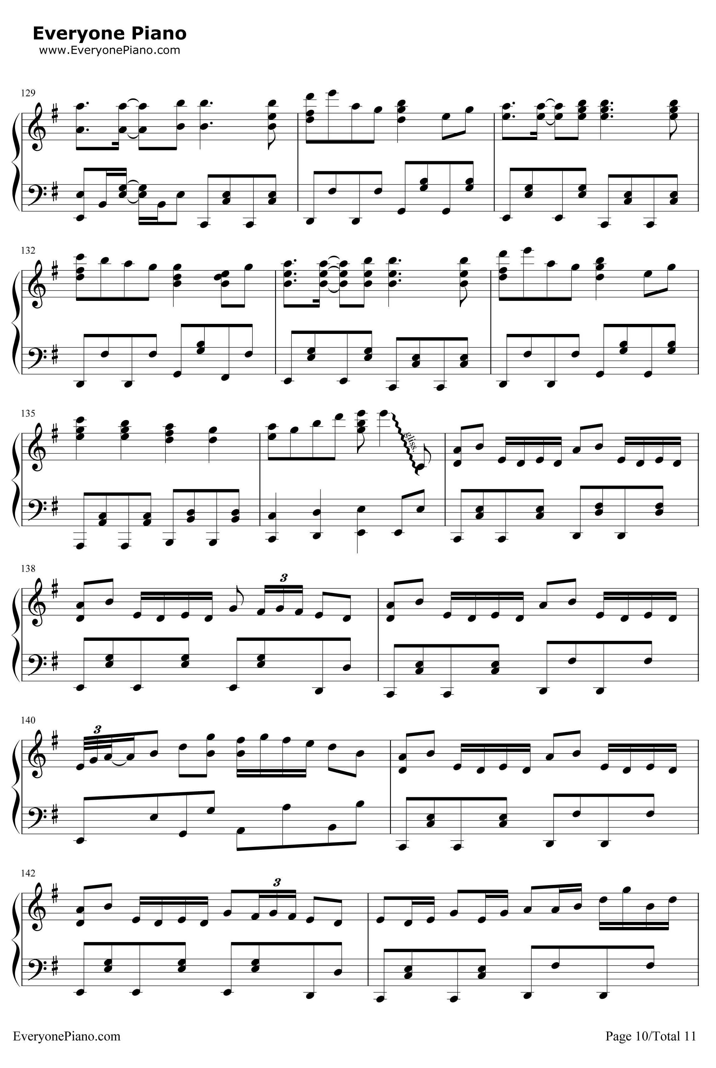 千本樱钢琴谱-触手猴版本-带力度版10