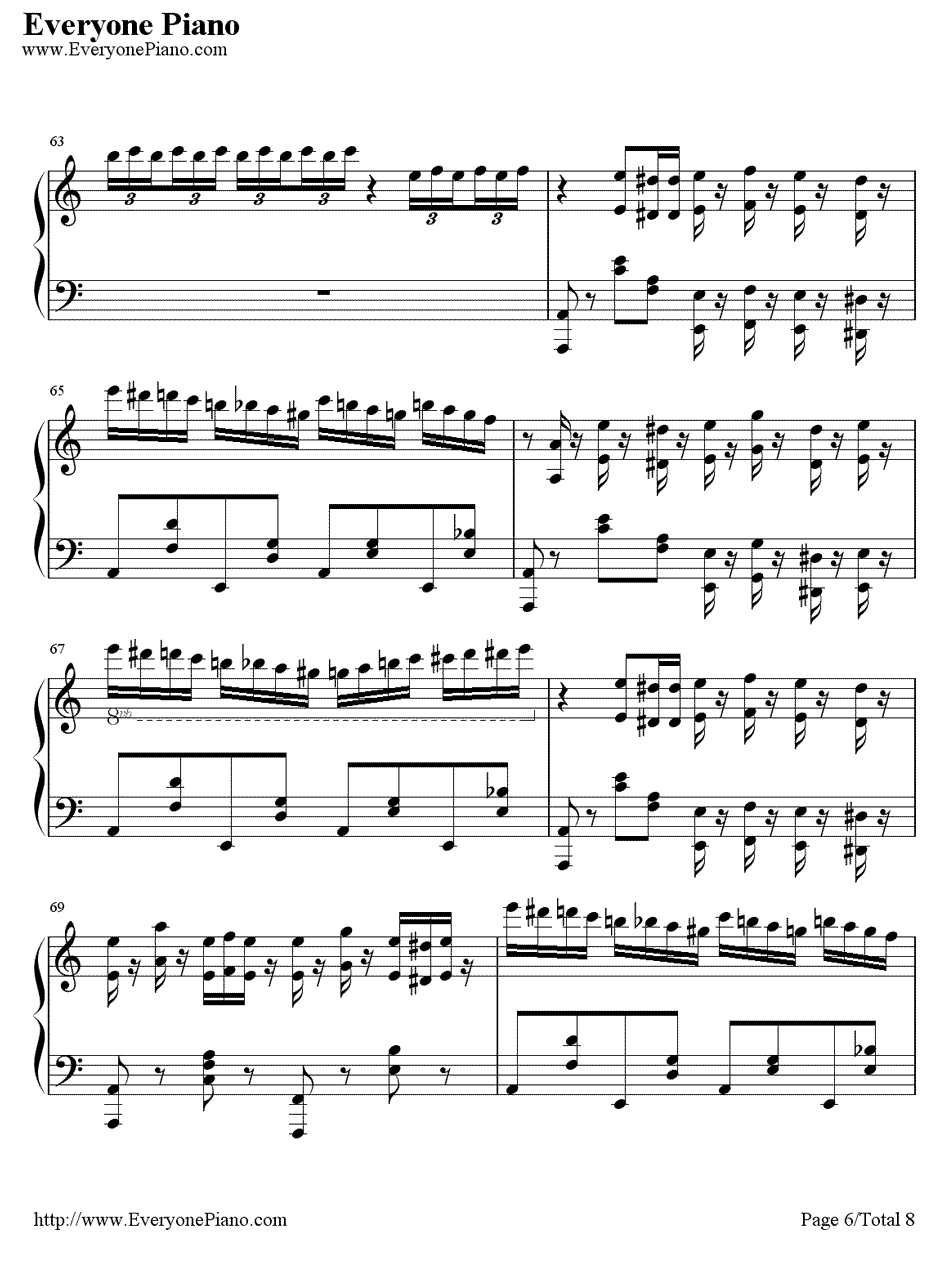 幽灵盛典2钢琴谱-Brandy-劲乐团的主题曲6