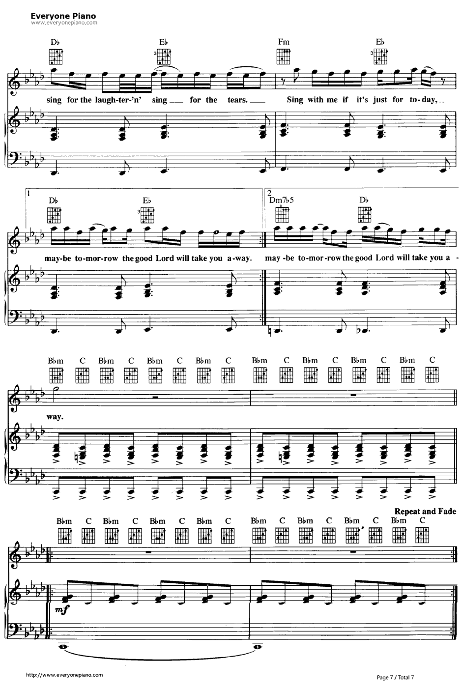 Dream On钢琴谱-Aerosmith7