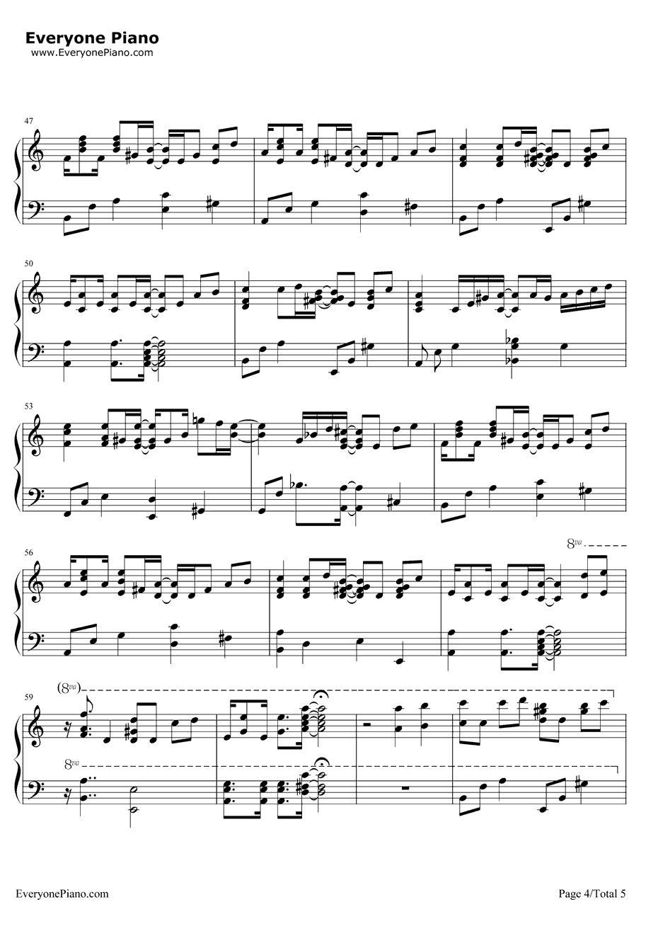贝多芬病毒钢琴谱-贝多芬4