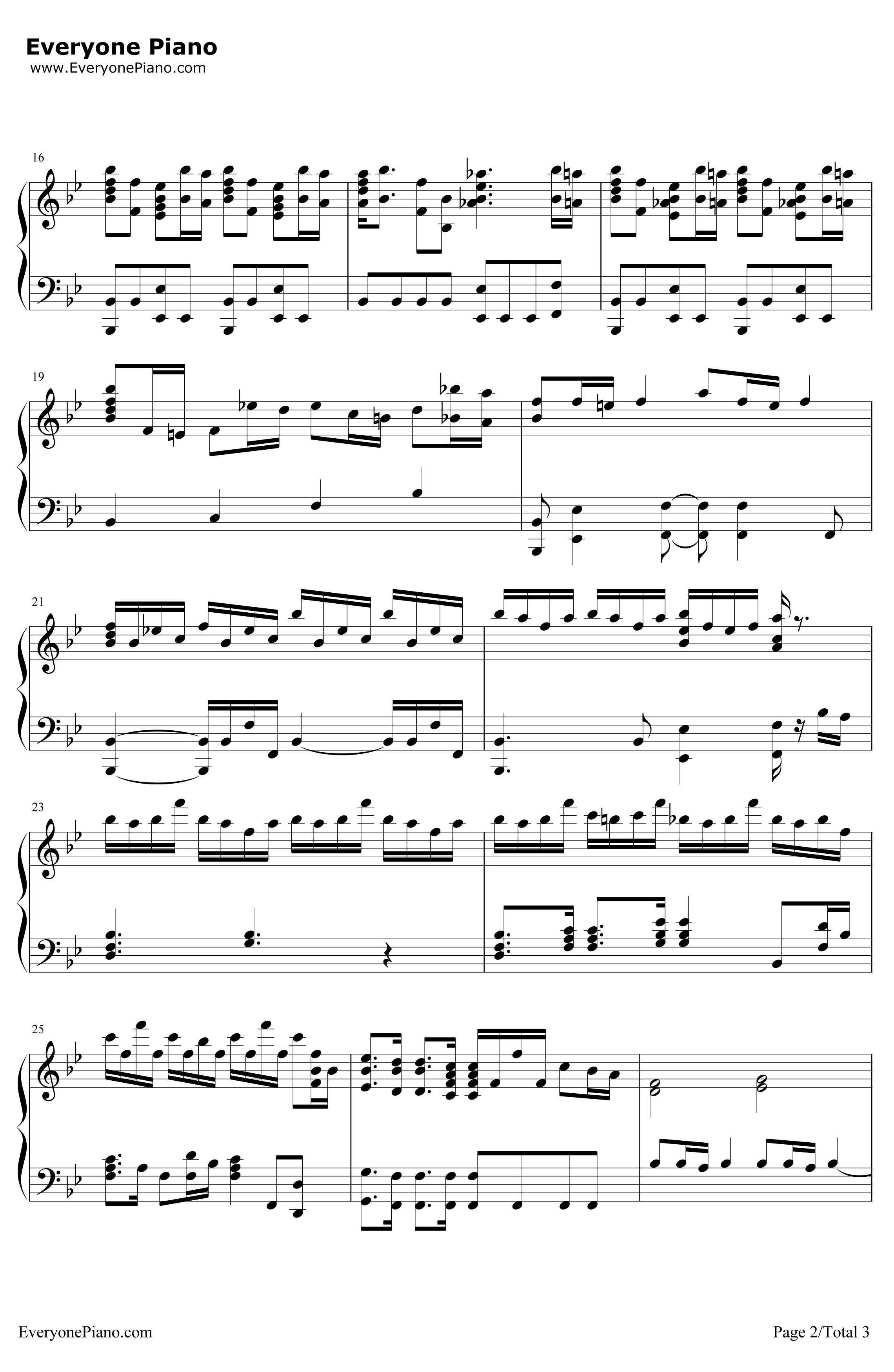 Jurassic Park MainTheme钢琴谱-JohnWilliams-侏罗纪公园主题曲2