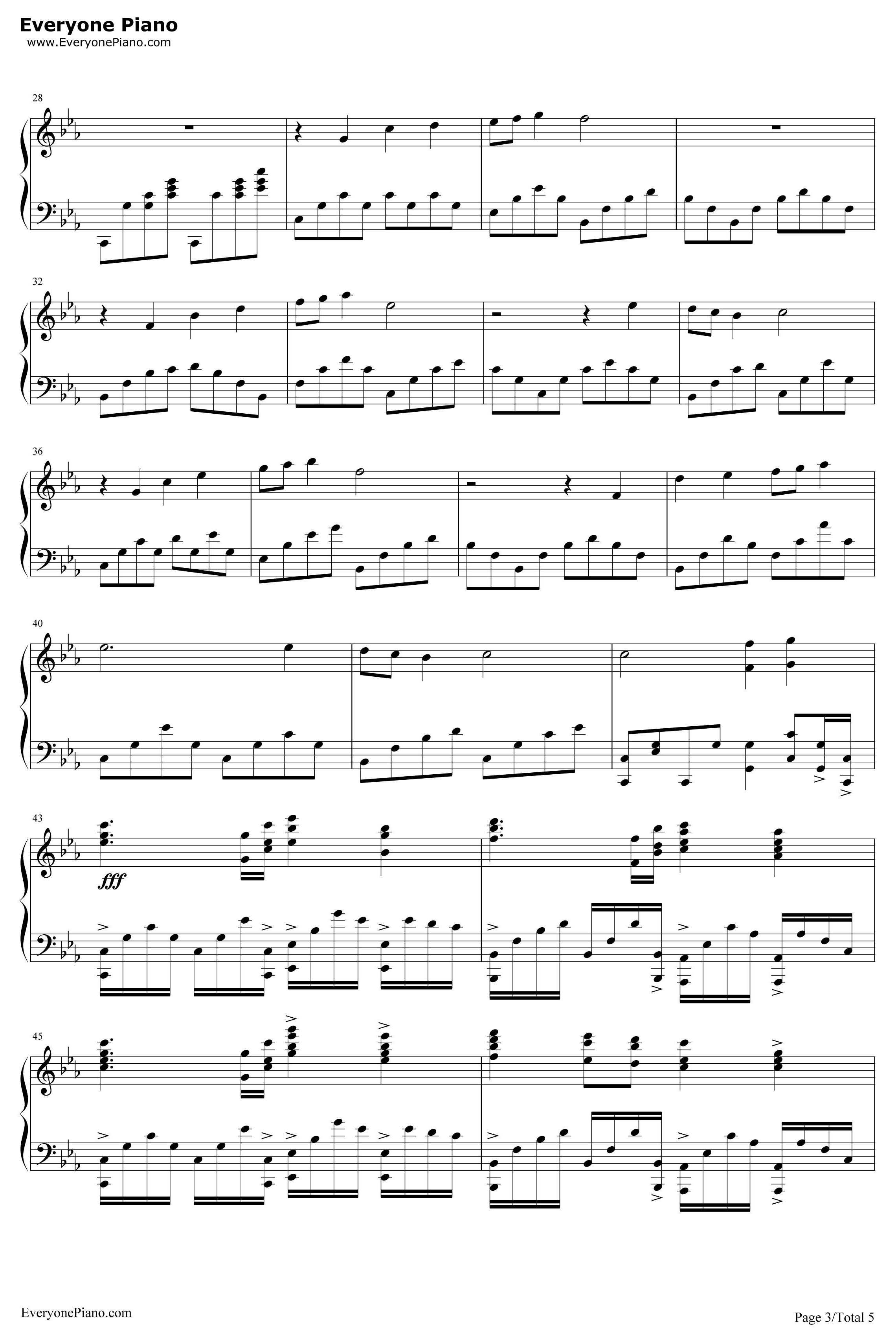 Arrival To Earth钢琴谱-SteveJablonsky-第一代《变形金刚》OST3