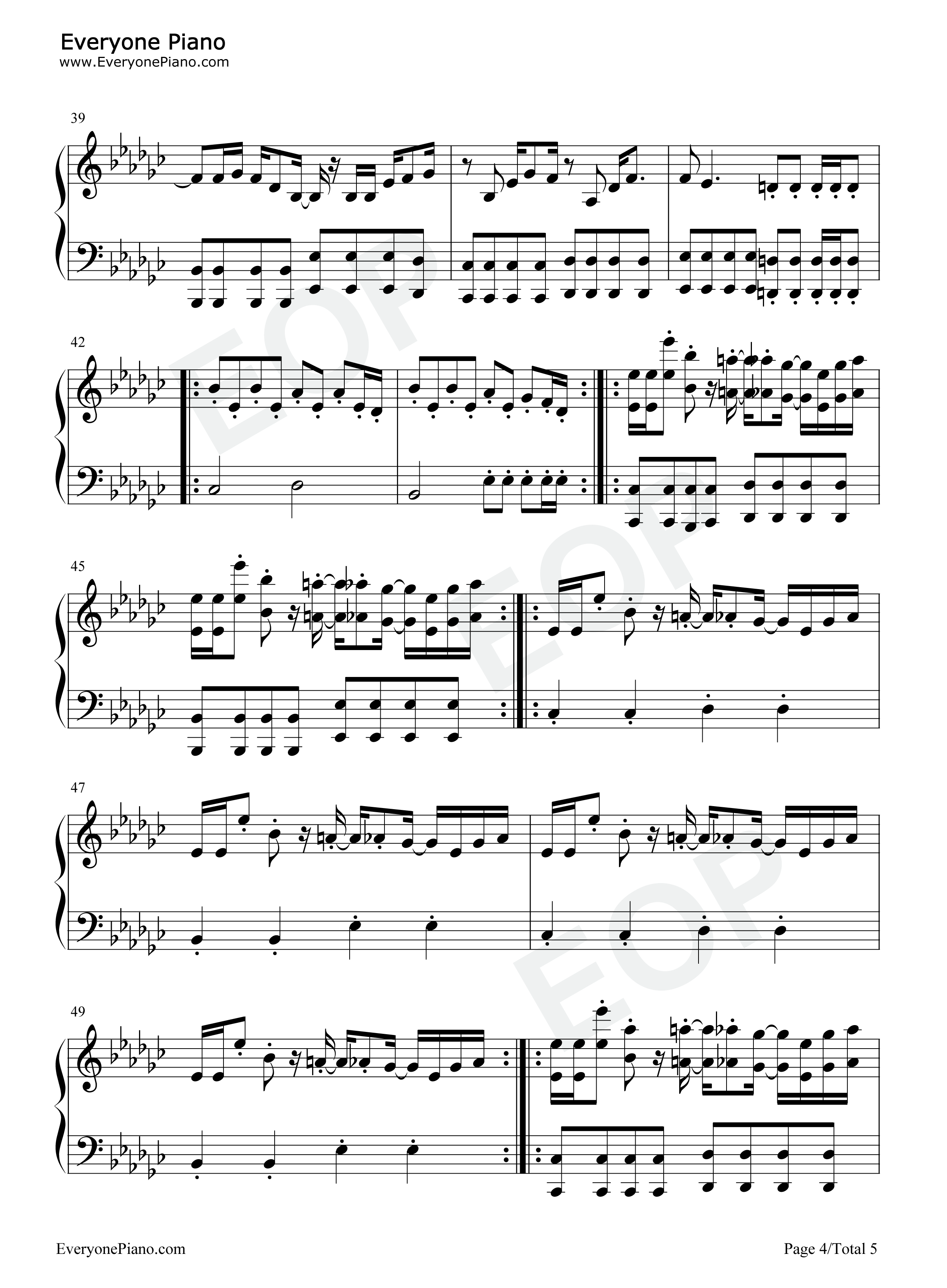 Tokyovania钢琴谱-SharaX Sans Papyrus4