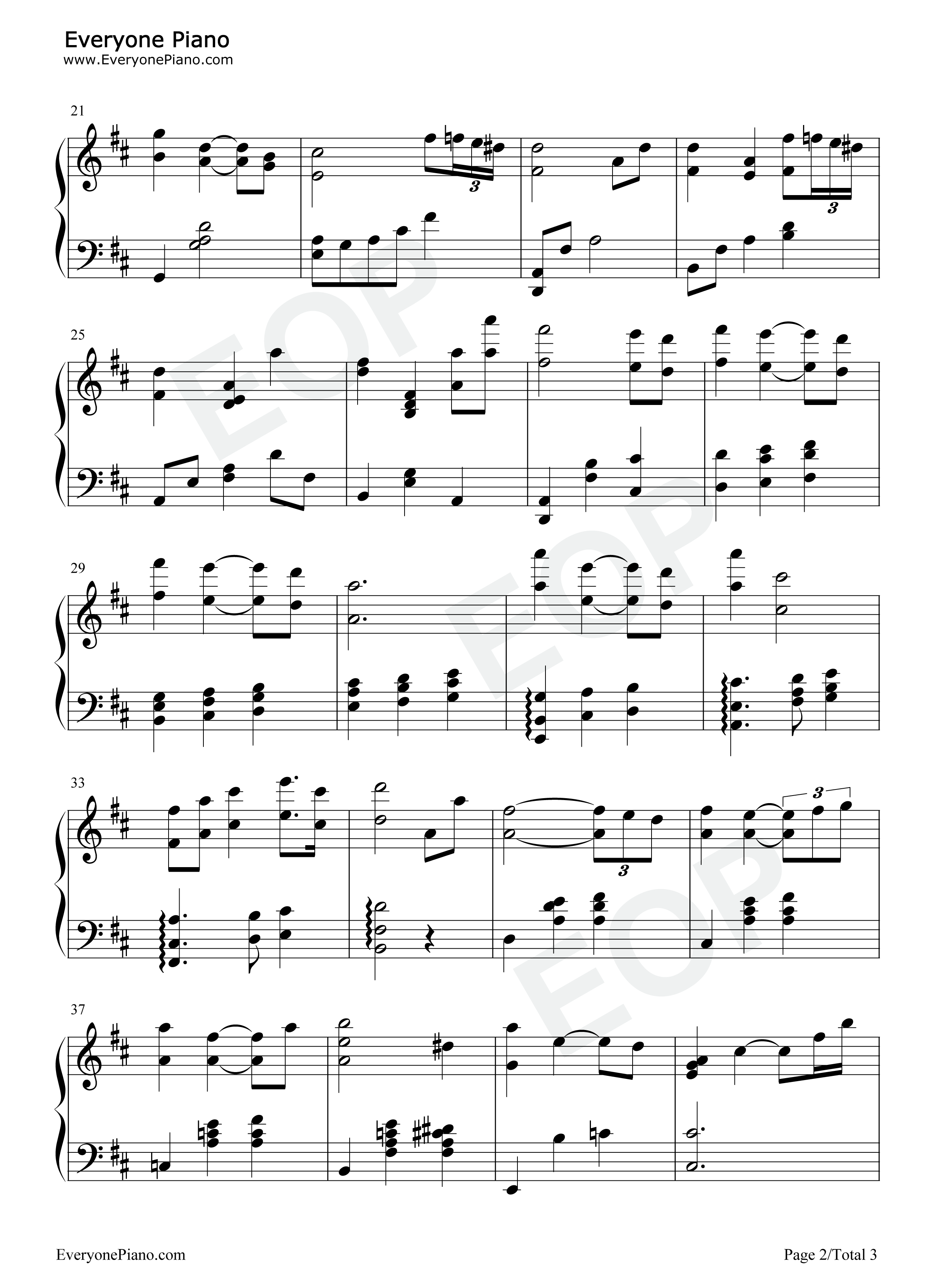 Ratatouille Main Theme钢琴谱-Michael Giacchino2
