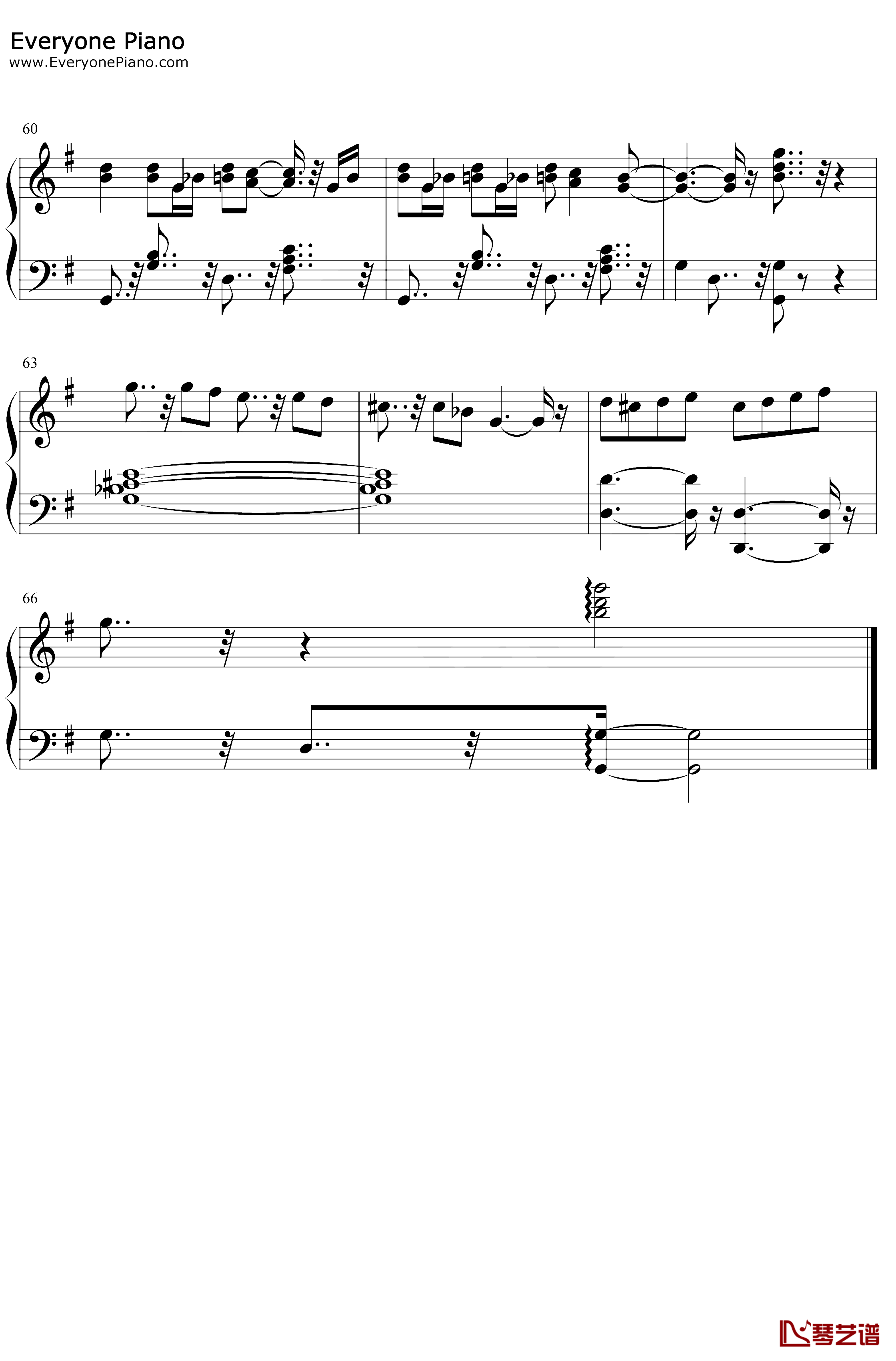 猫之步态舞钢琴谱-戴维·赫勒韦尔-经典爵士钢琴曲5