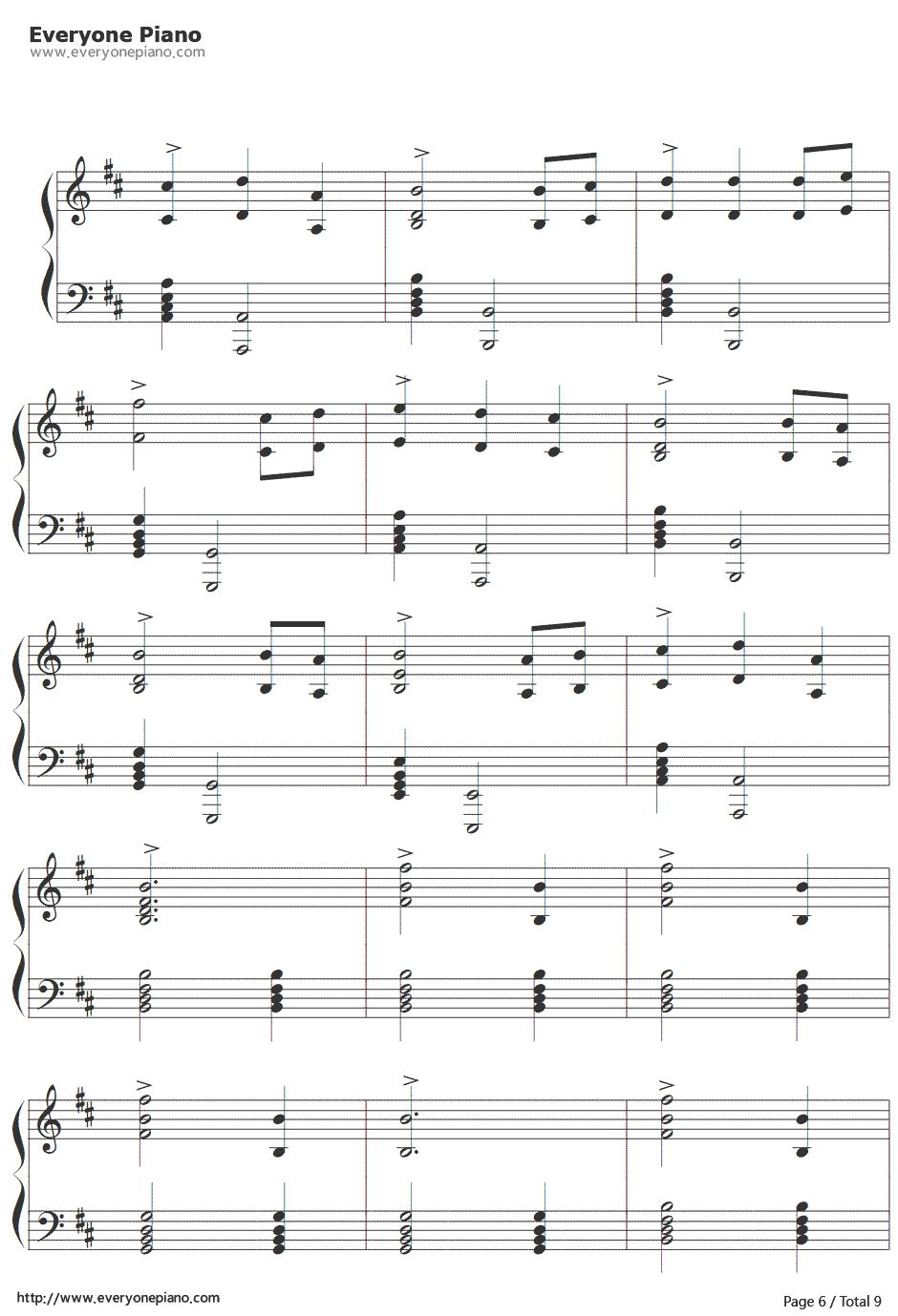 上古卷轴5：天际主题曲钢琴谱-Jeremy Soule6
