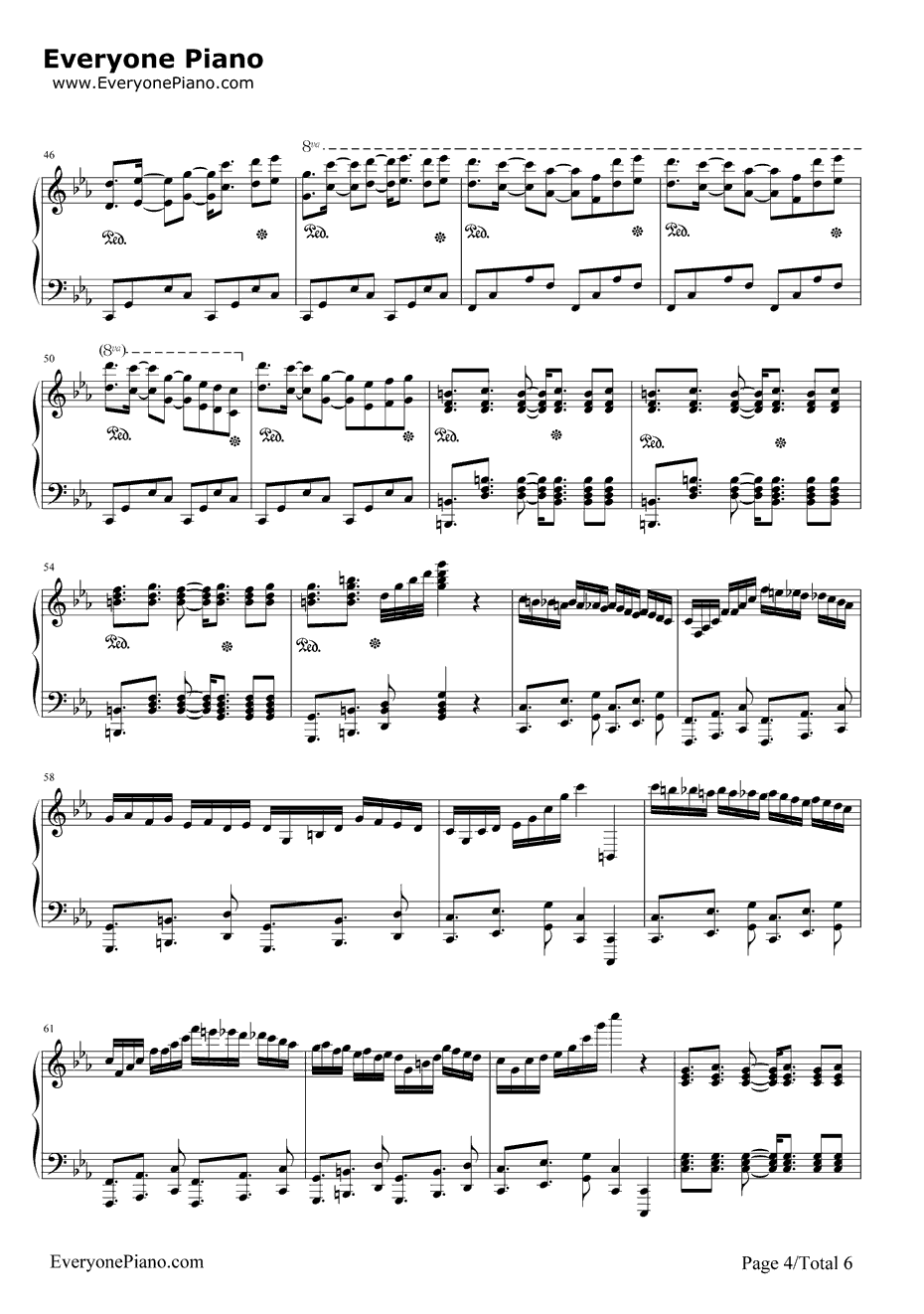 古巴钢琴谱-马克西姆-Cubana4