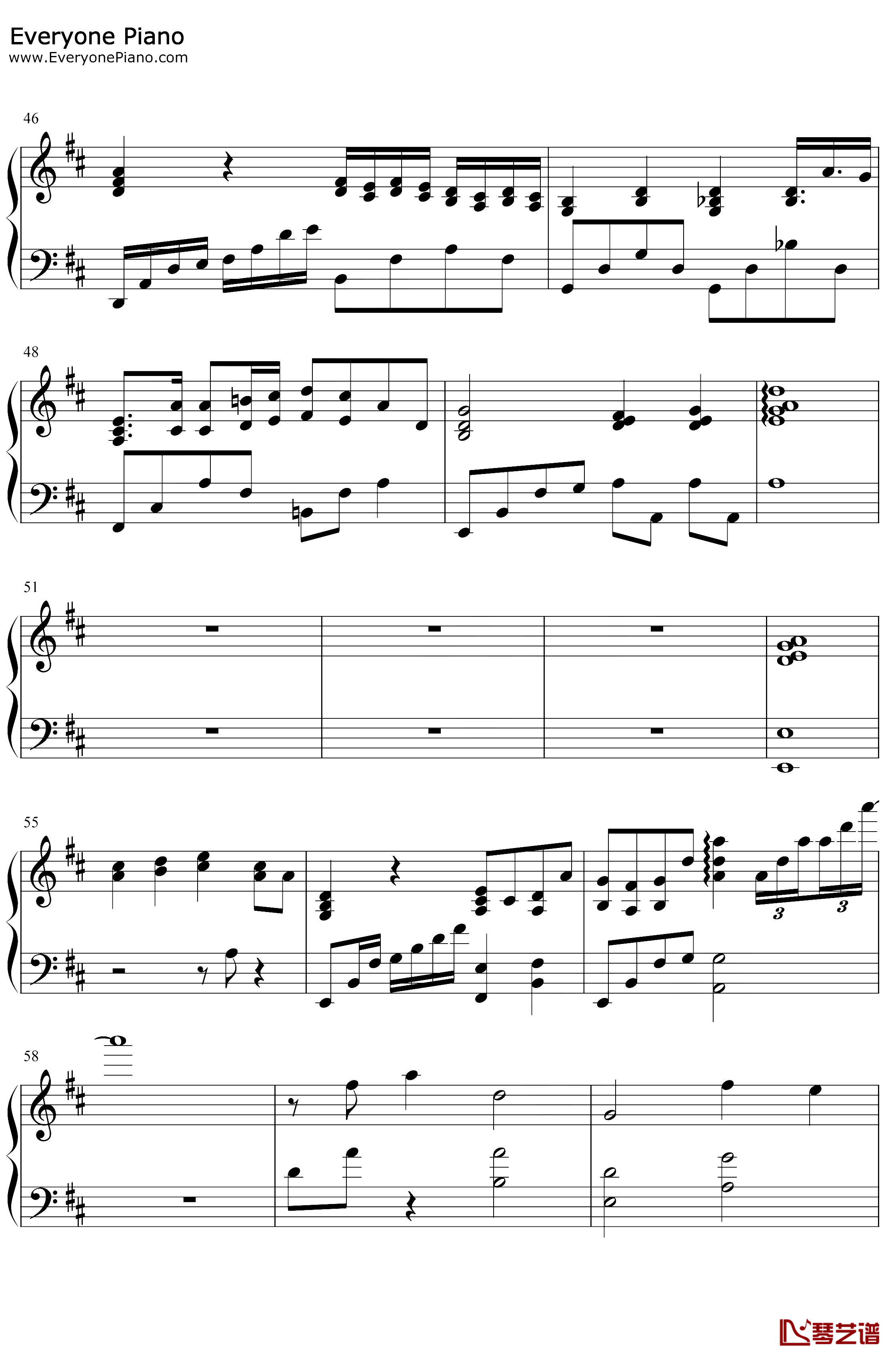 早开的晚霞钢琴谱-林宥嘉-钢琴伴奏版4
