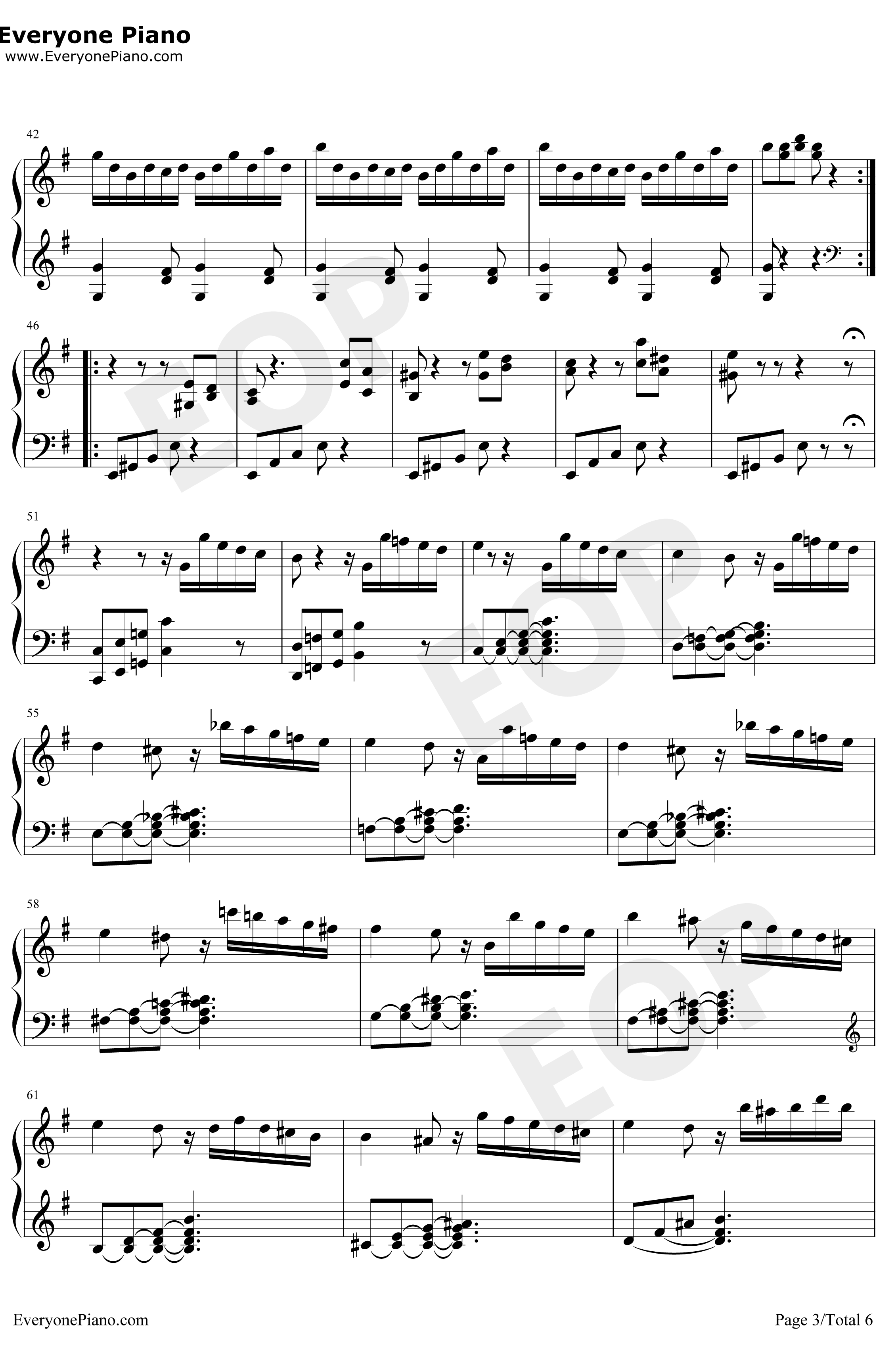 e小调奏鸣曲第一乐章钢琴谱-海顿3