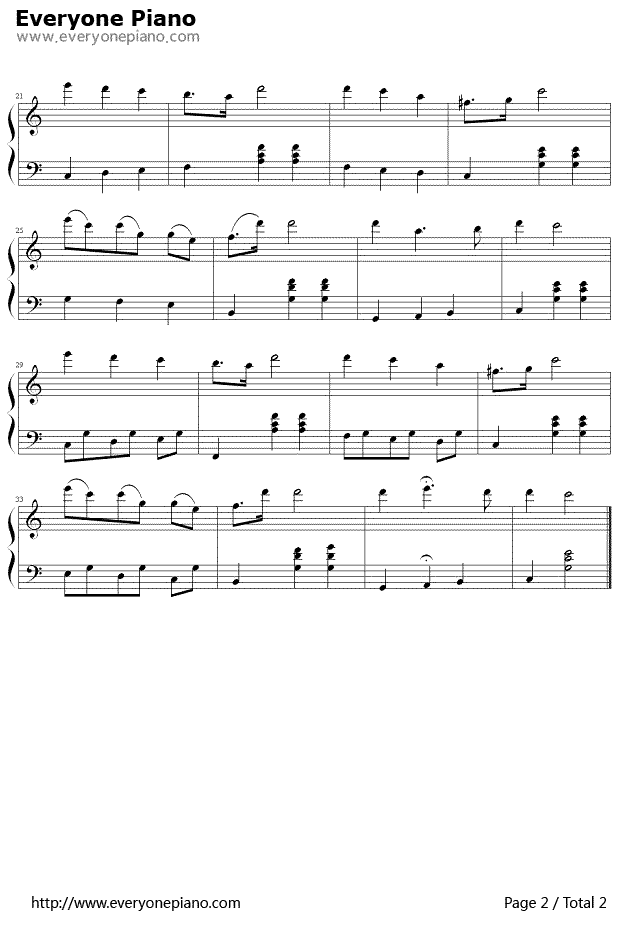 桑塔露琪亚（意大利民歌）钢琴谱-科特劳Teodoro Cottrau2