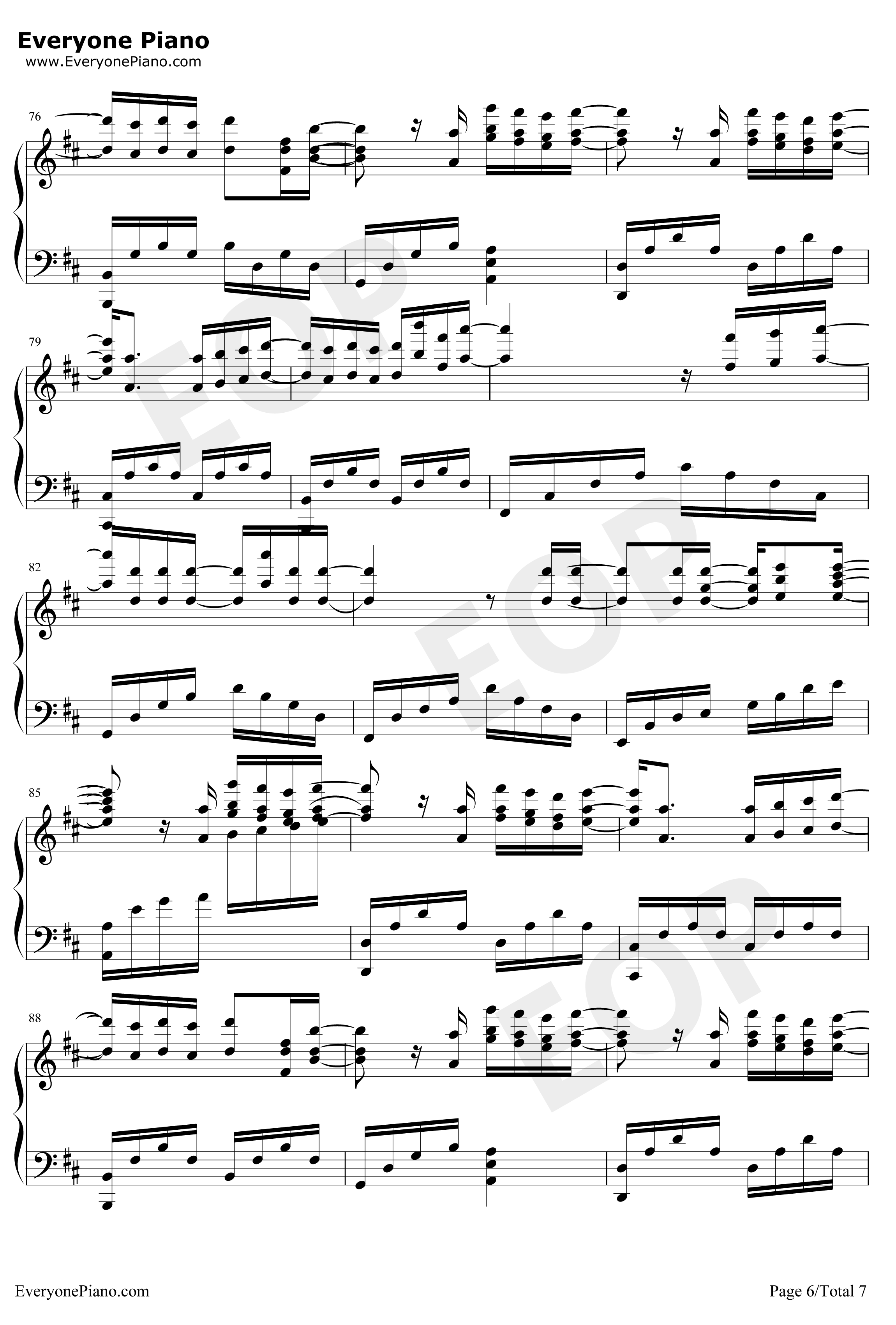 第一次钢琴谱-光良-钢琴独奏版6