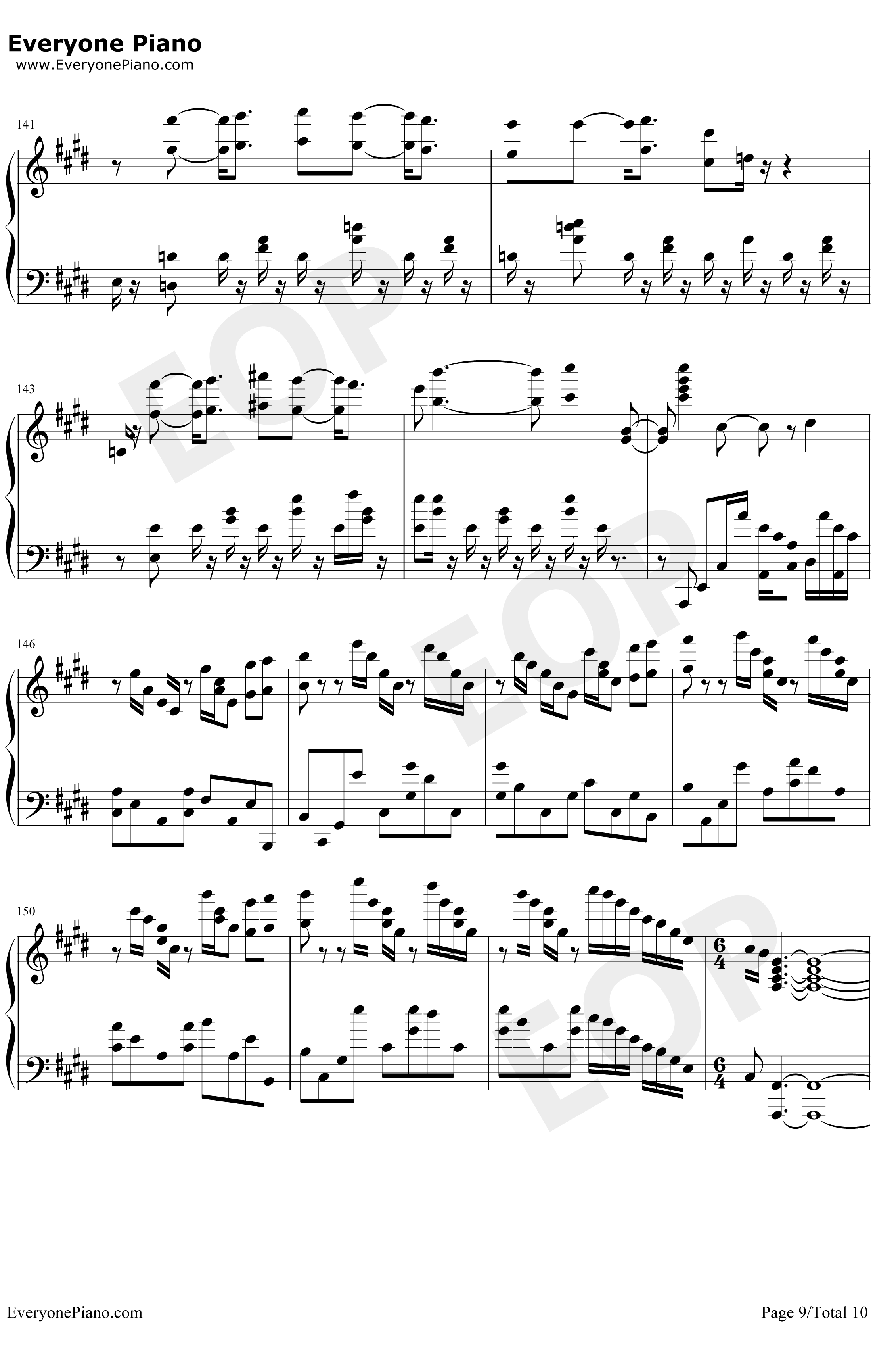 Little Busters钢琴谱-Rita-完整版9