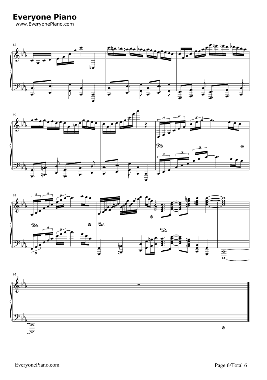 古巴钢琴谱-马克西姆-Cubana6