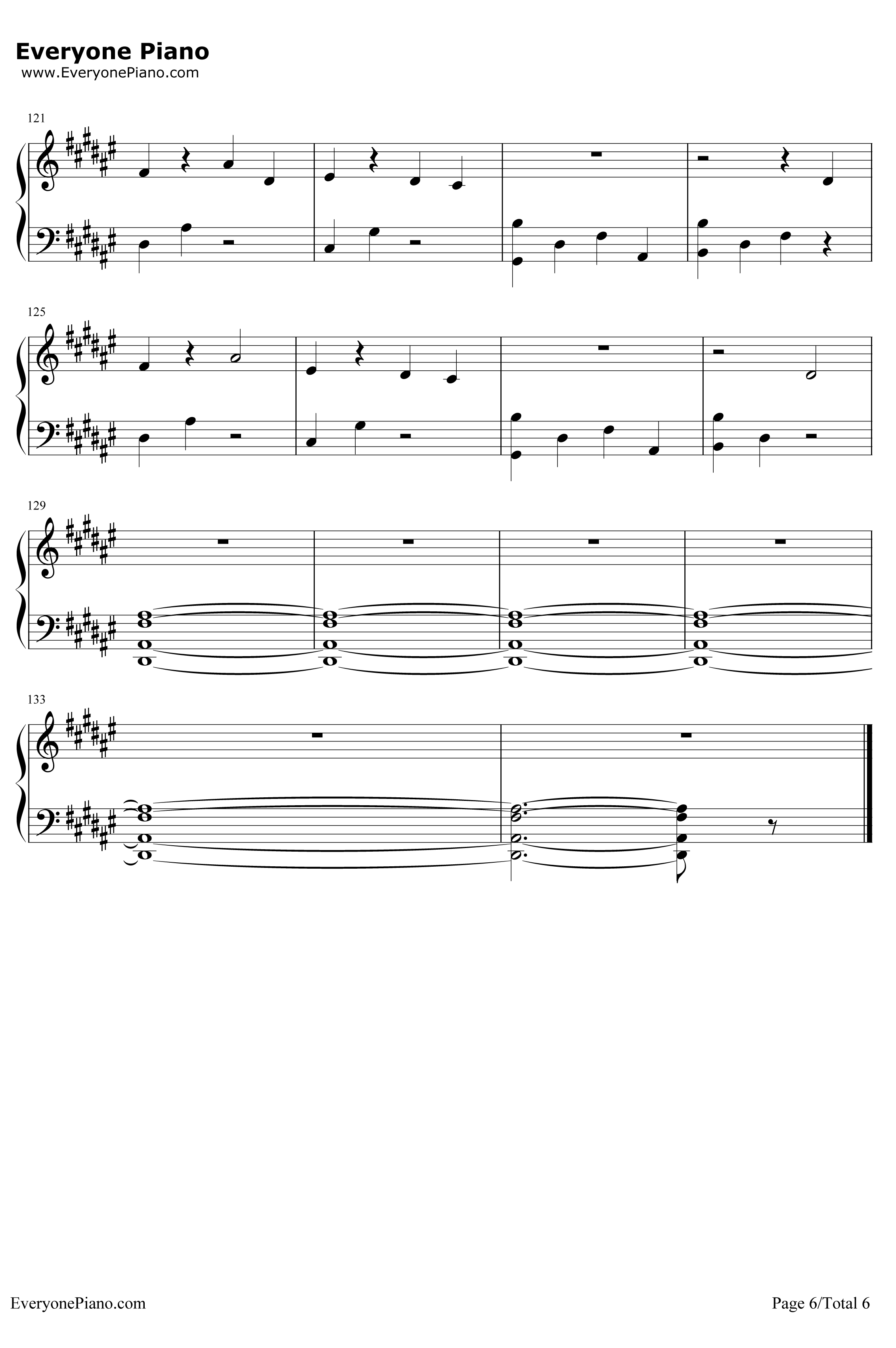 Everyday钢琴谱-Marshmello / Logic6