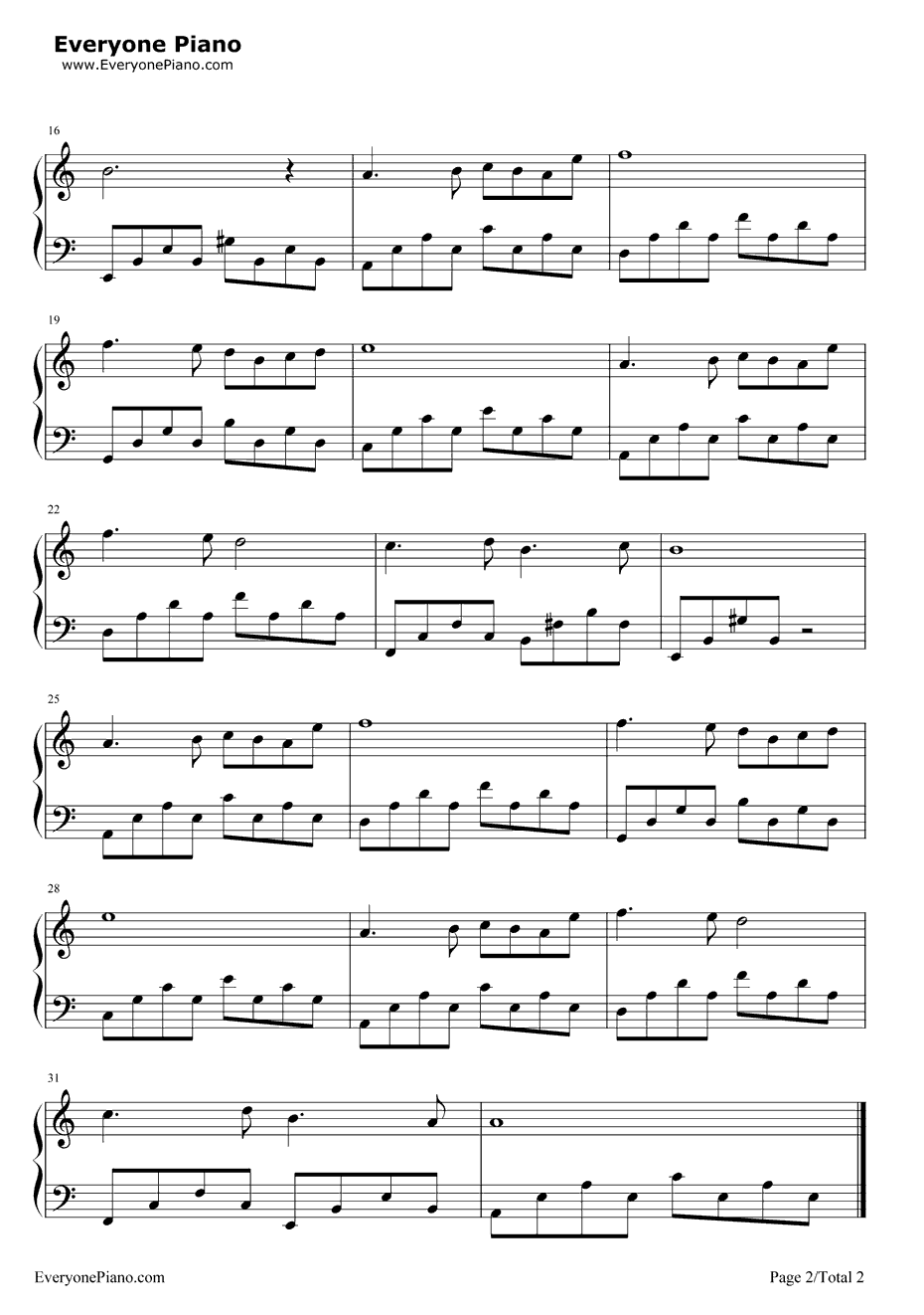 沙巴女王钢琴谱-M.Laurent2