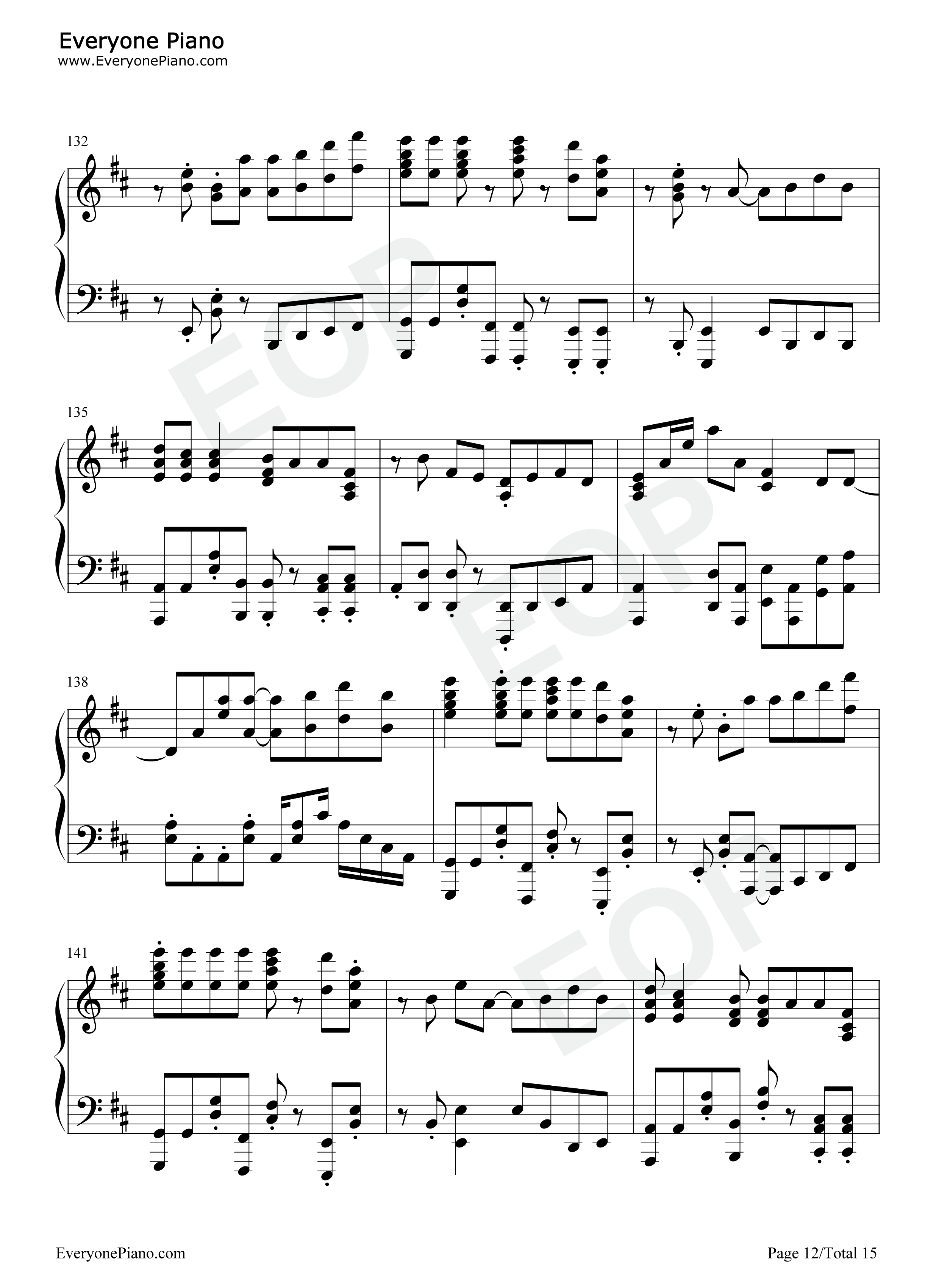 SOUVENIR钢琴谱-BUMP OF CHICKEN12
