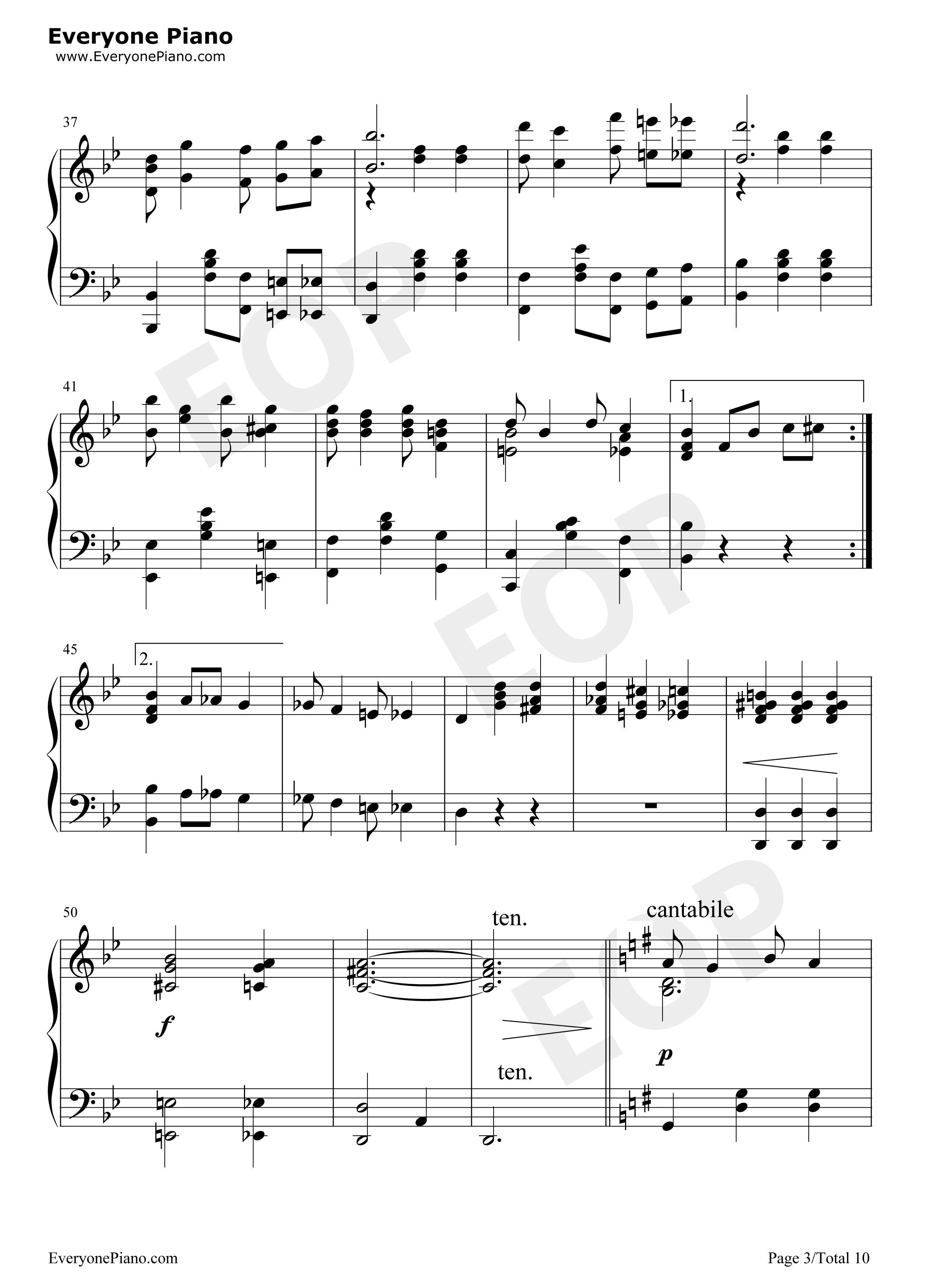 Bethena A Concert Waltz钢琴谱-Scott Joplin  斯科特·乔普林3