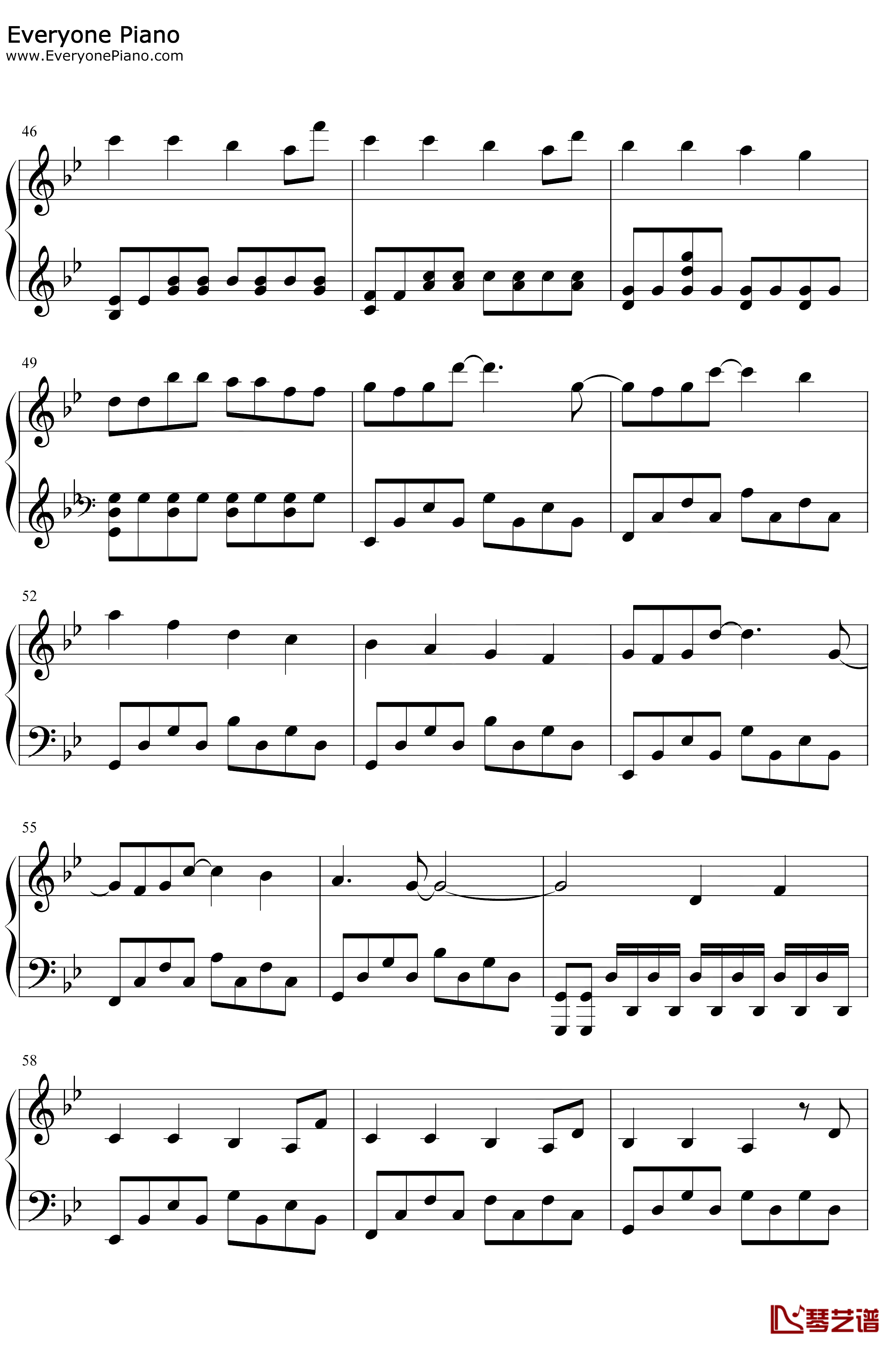 幻昼钢琴谱-Shirfine-IllusionaryDaytime-好听版4
