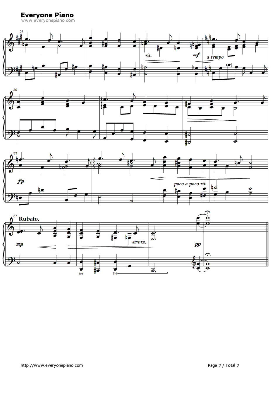 I Heard the Bells on Christmas Day钢琴谱-DavidHuntsinger2