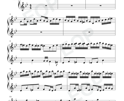 巴赫の赋格作品第578首钢琴谱-巴赫