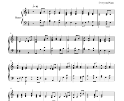 The First Noel钢琴谱-John Stainer