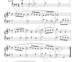 小步舞曲 1钢琴谱-巴赫