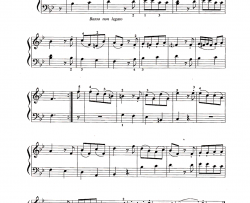 快板钢琴谱-莫扎特-Allegro