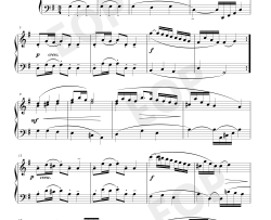 波罗涅兹舞曲 19钢琴谱-巴赫