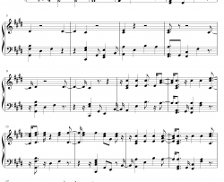 卡农D调简单版钢琴谱-帕海贝尔