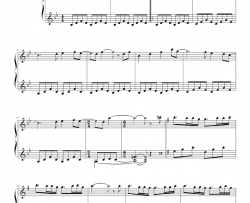 美丽的小华尔兹钢琴谱-理查德·克莱德曼  Richard Clayderman