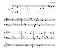 ファイター钢琴谱-BUMP OF CHICKEN